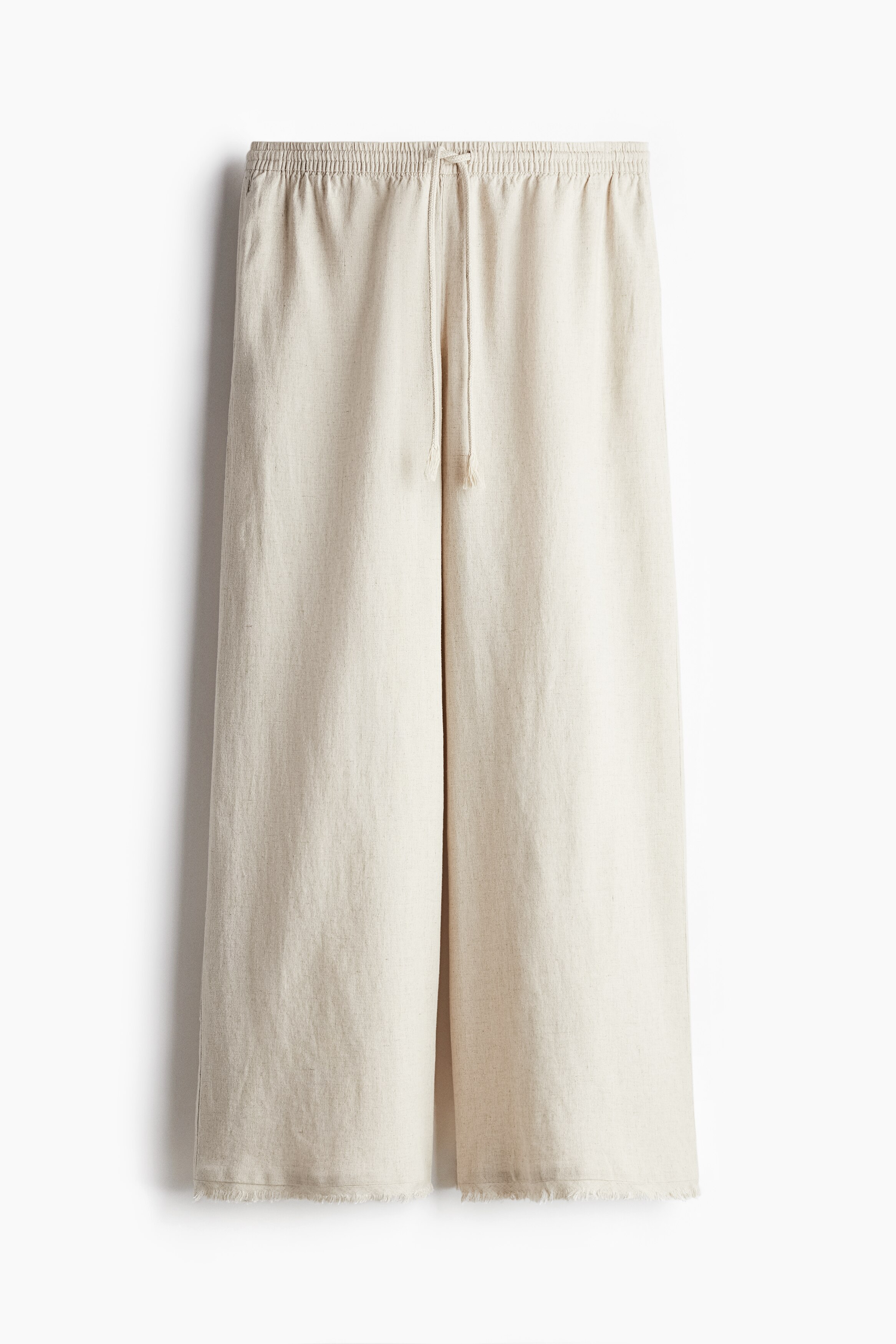 Брюки на завязках из льняной смеси H&M