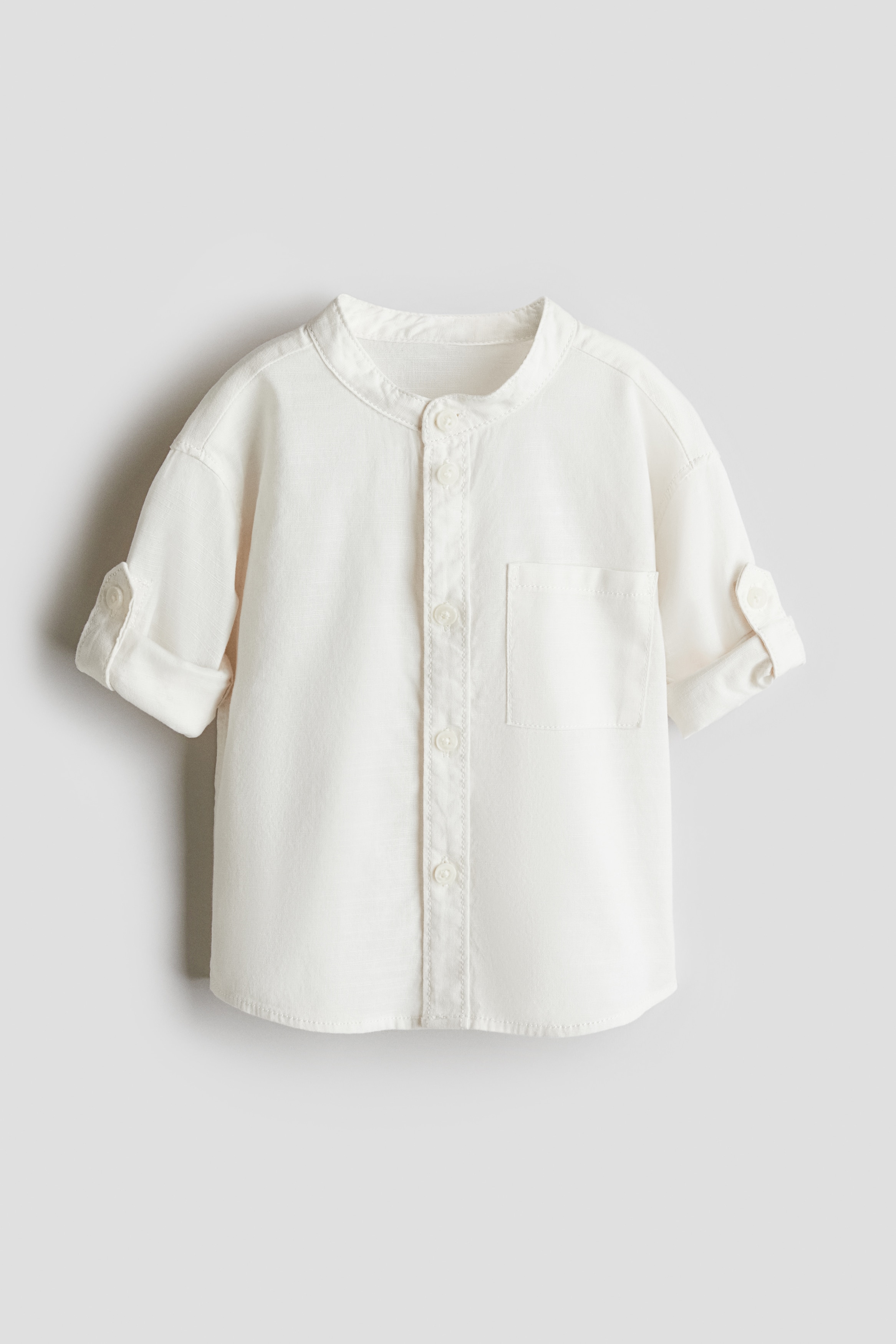 Хлопковая рубашка Henley от H&M