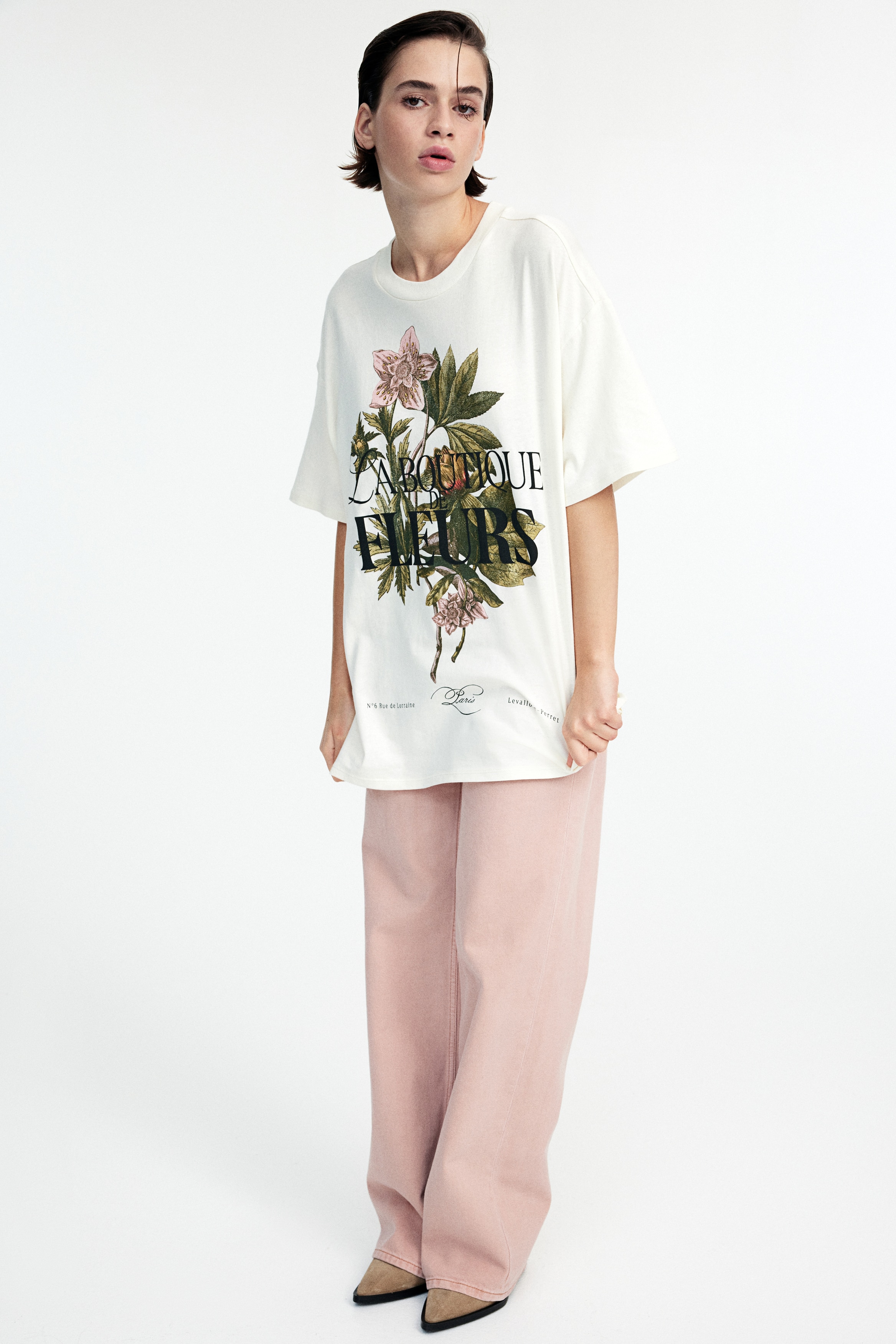 Футболка оверсайз от H&M с рисунком