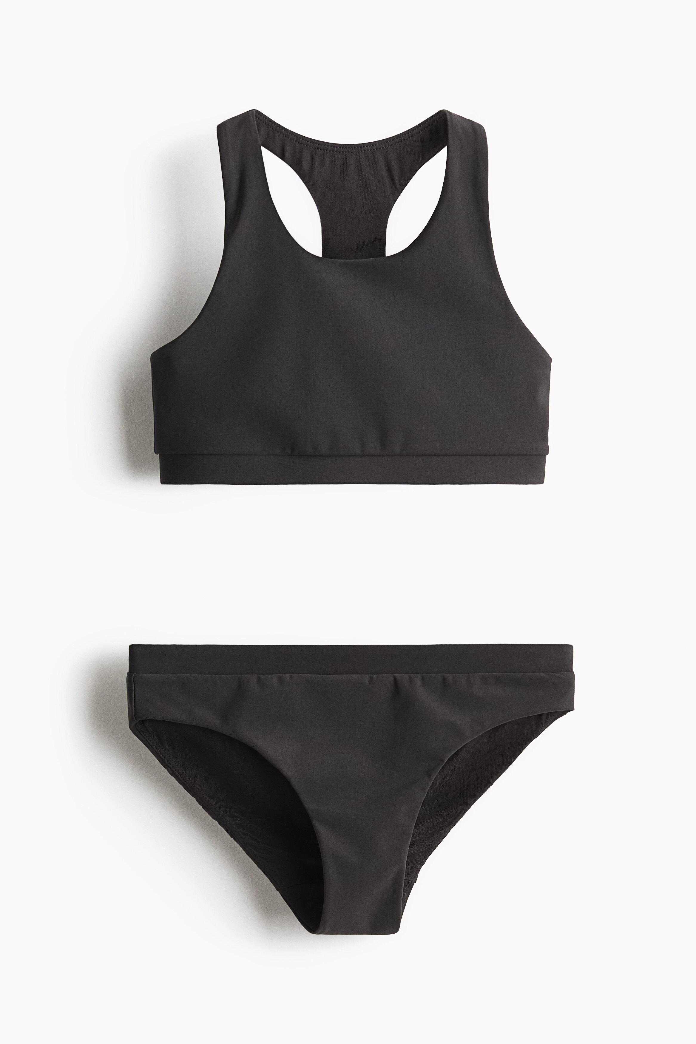 Спортивный купальник-двойка H&M с лайкрой