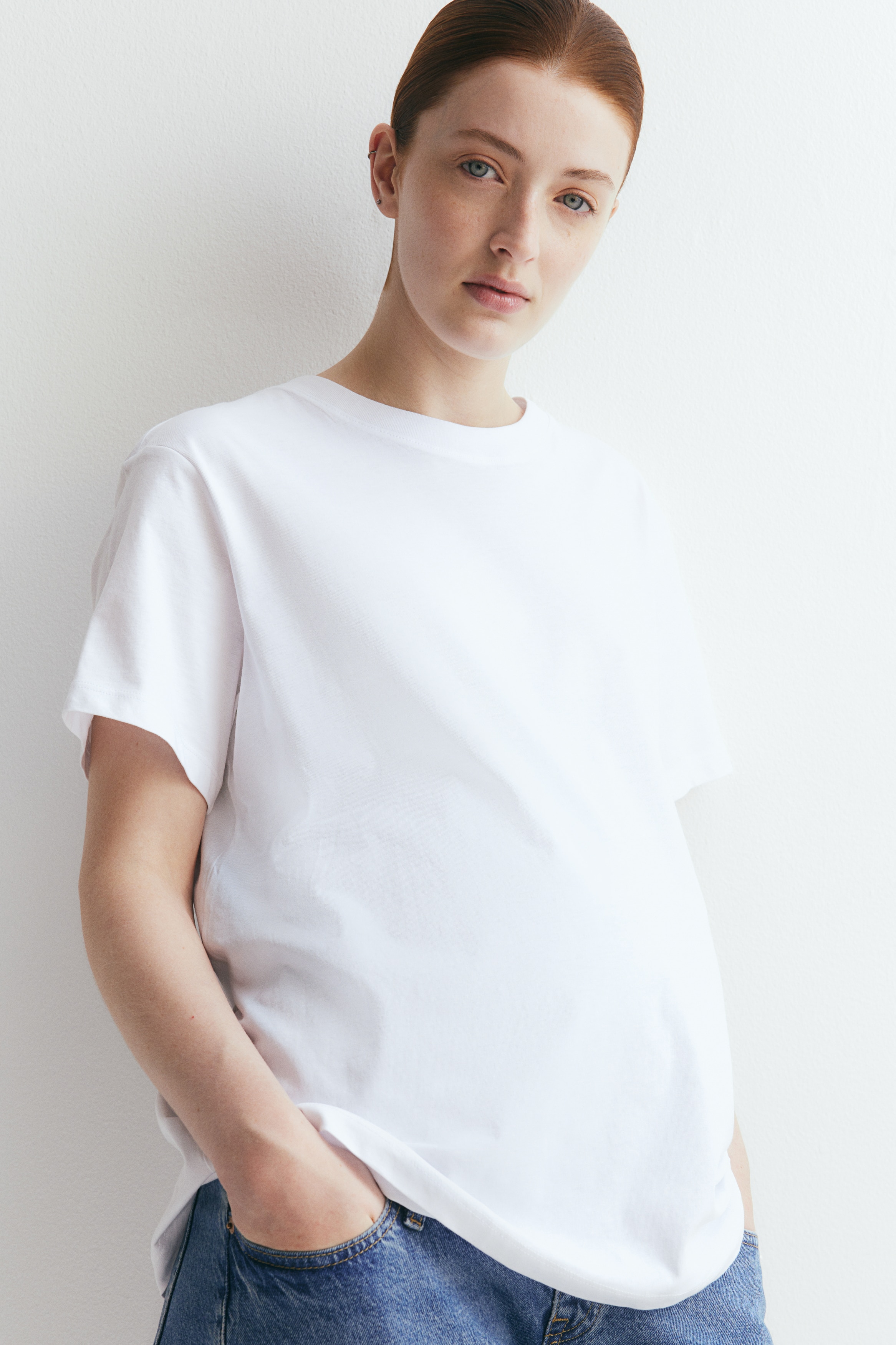 Хлопковая футболка H&M MAMA
