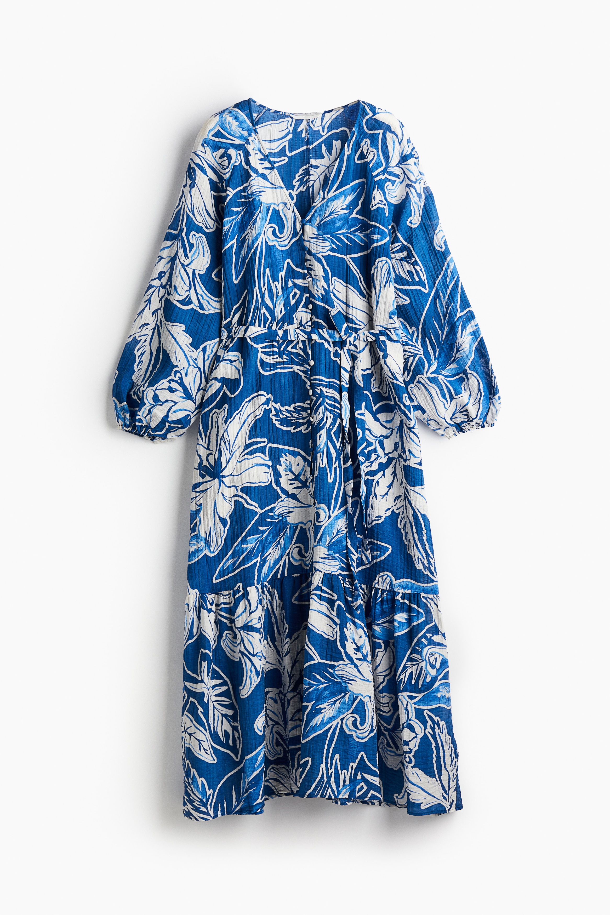 Платье из крепа с завязками и поясом от H&M