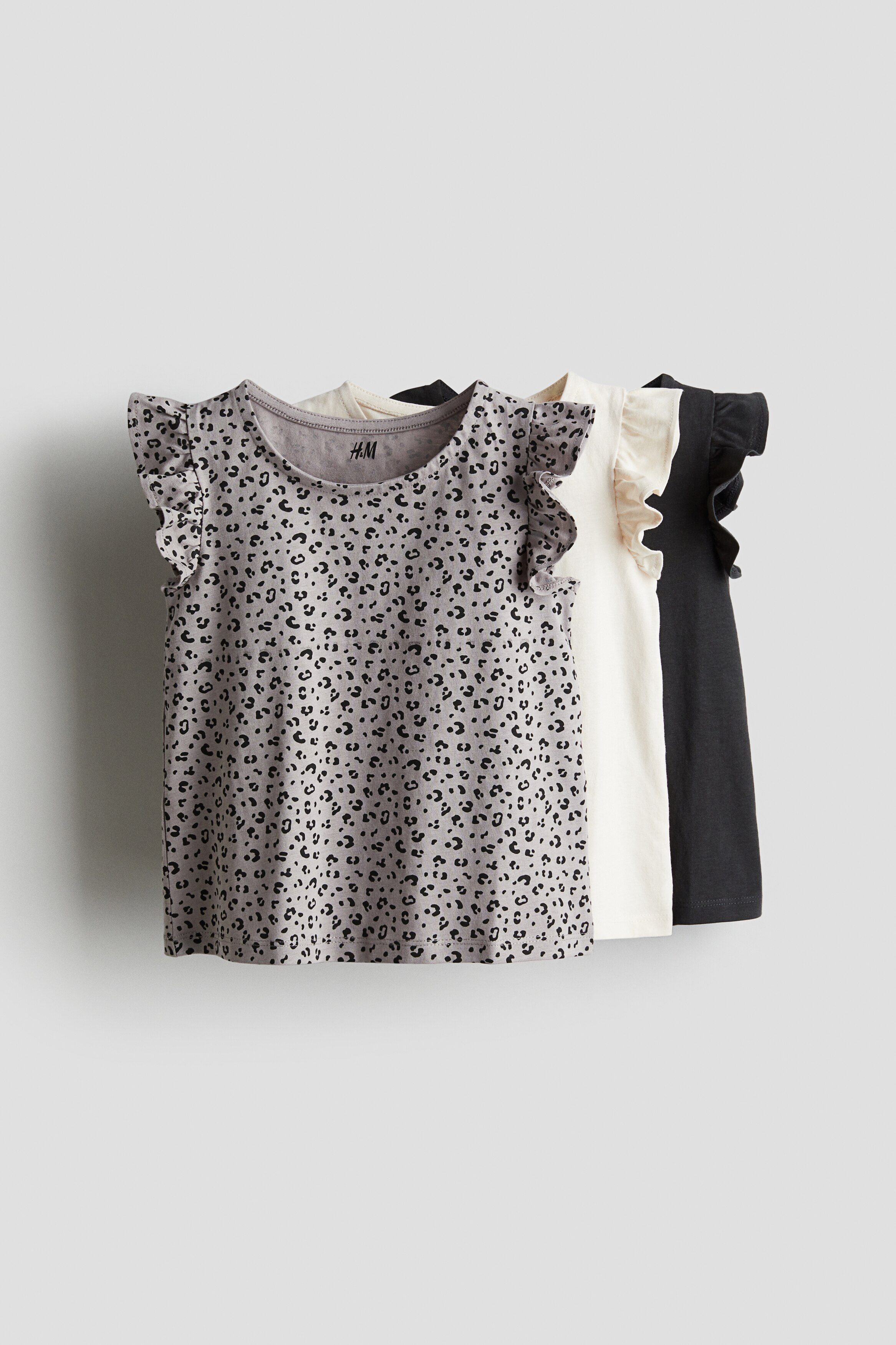 Gray/leopard print
