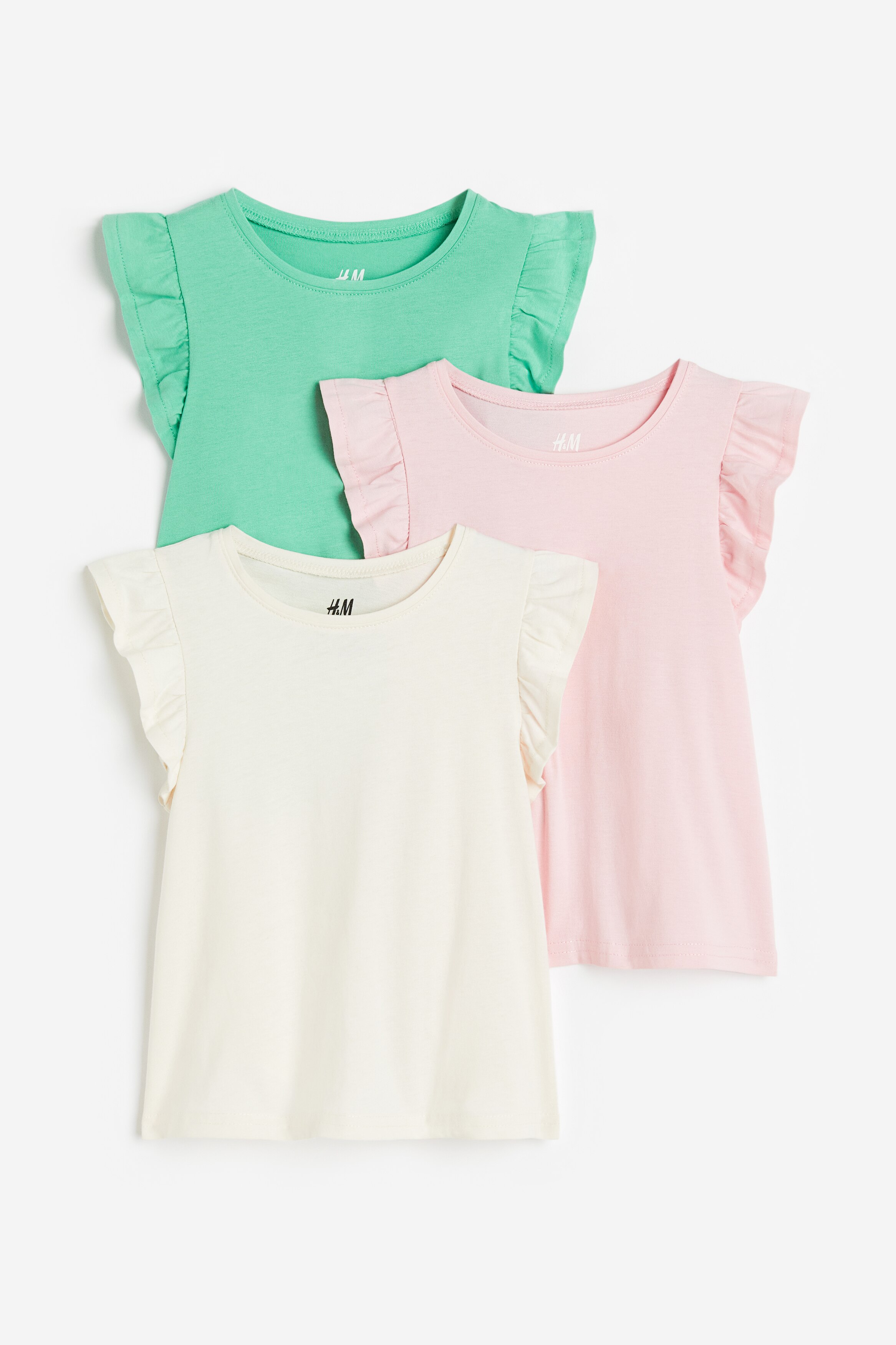 Green/pink/natural white