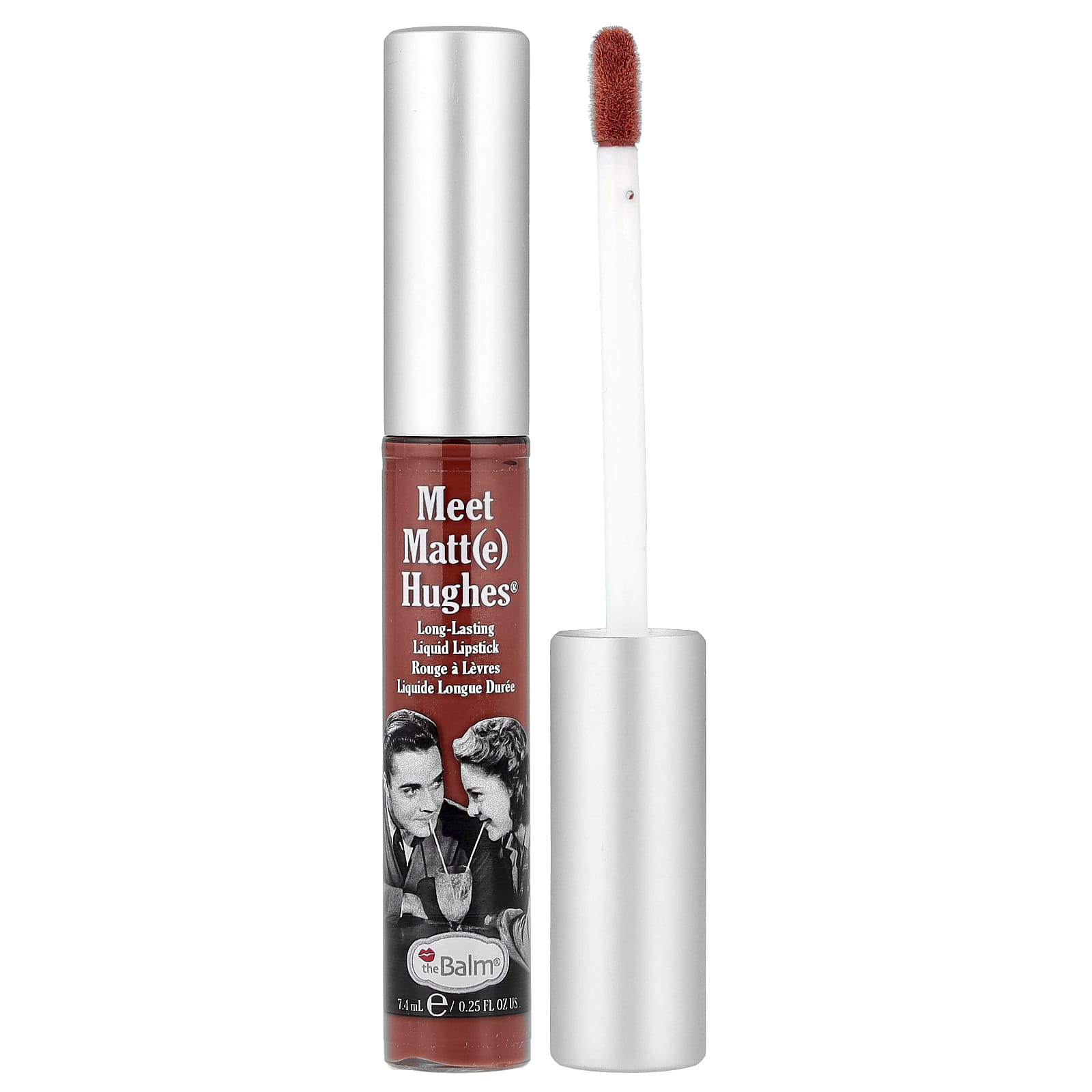 theBalm Cosmetics, Meet Matt (e) Hughes®, жидкая губная помада длительного действия, надежная, 7,4 мл (0,25 жидк. Унции)