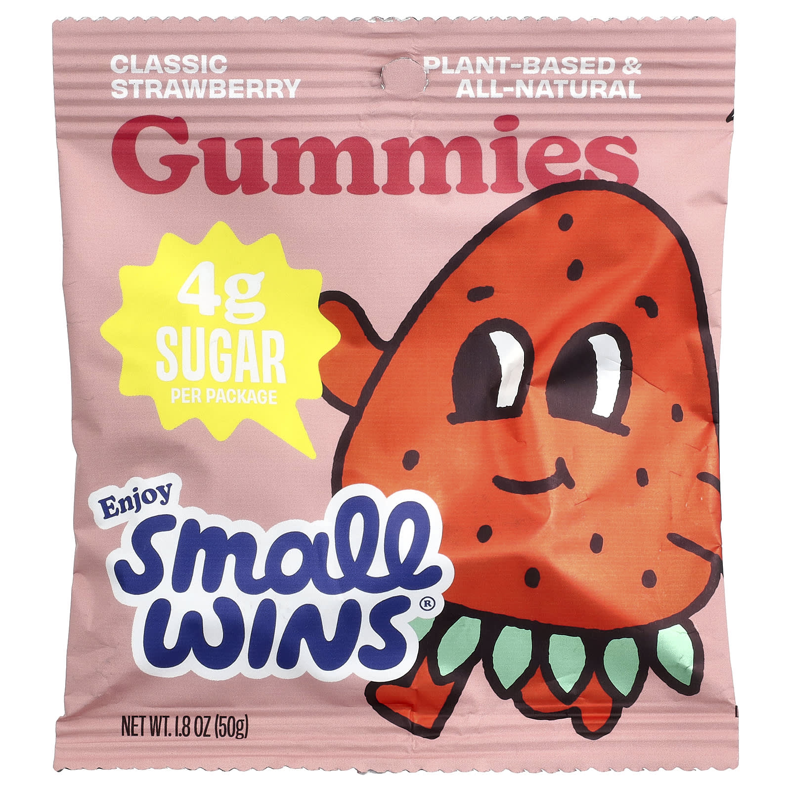 Enjoy Small Wins, жевательные таблетки, классическая клубника, 50 г (1,8 унции)