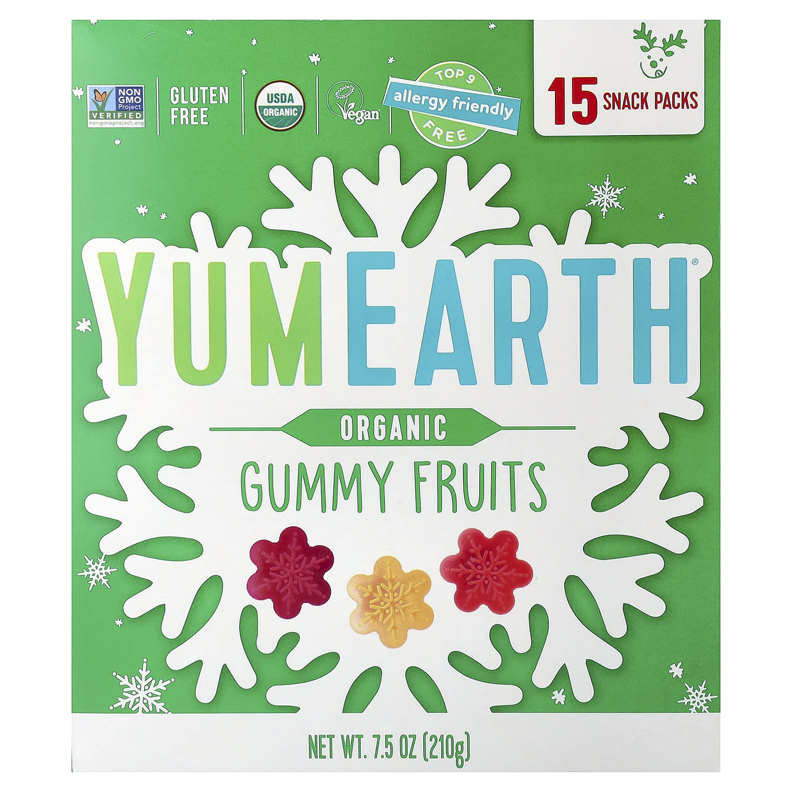 YumEarth, органические жевательные фрукты, 15 порционных упаковок по 14 г (0,5 унции)