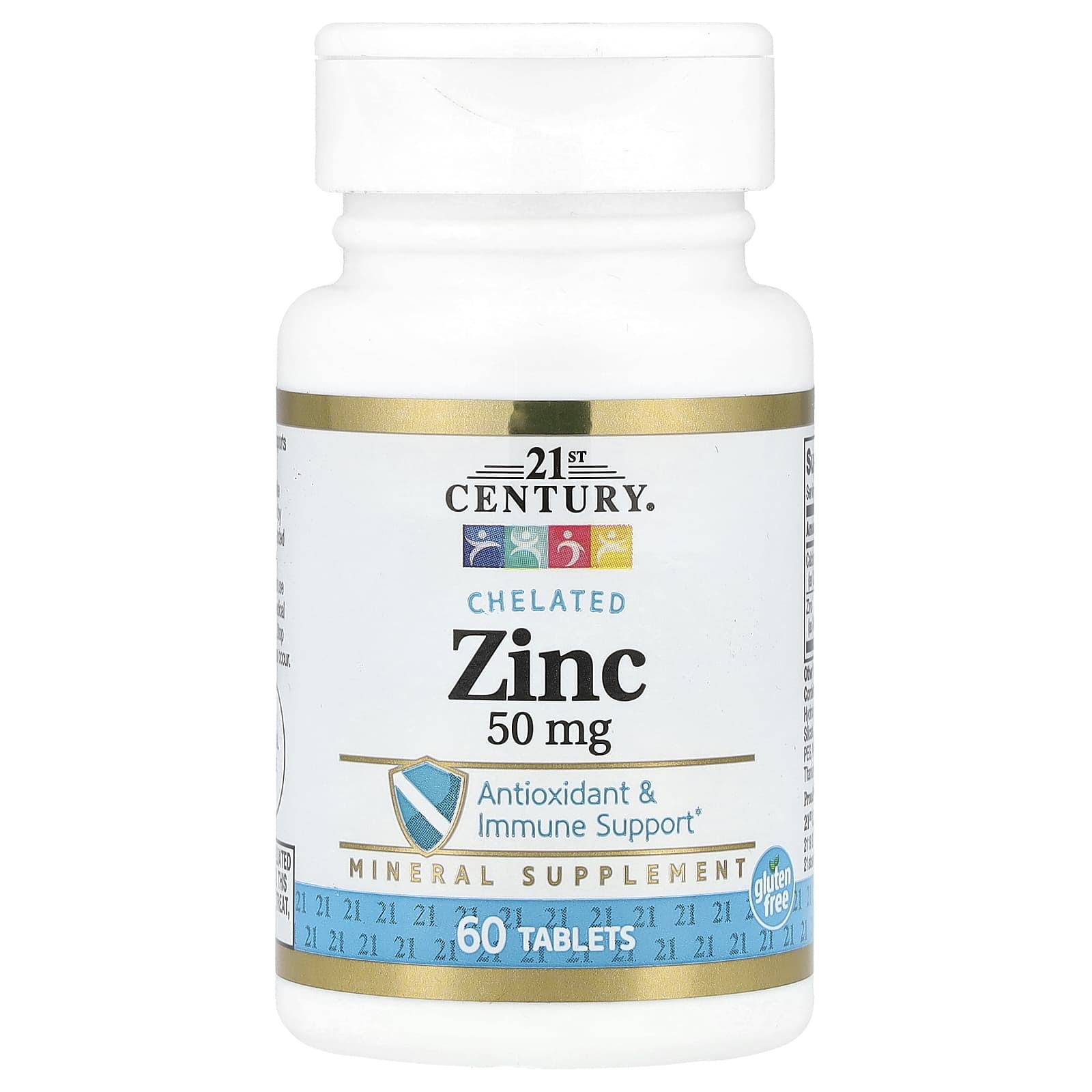 21st Century хелатный цинк 50 мг 60 таблеток 1390₽