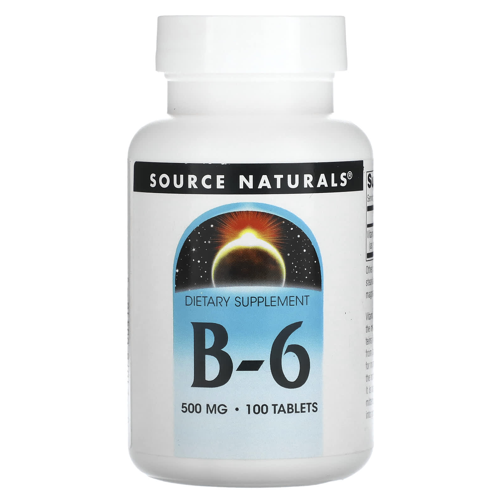 Source Naturals В6 500 мг 100 таблеток 2390₽