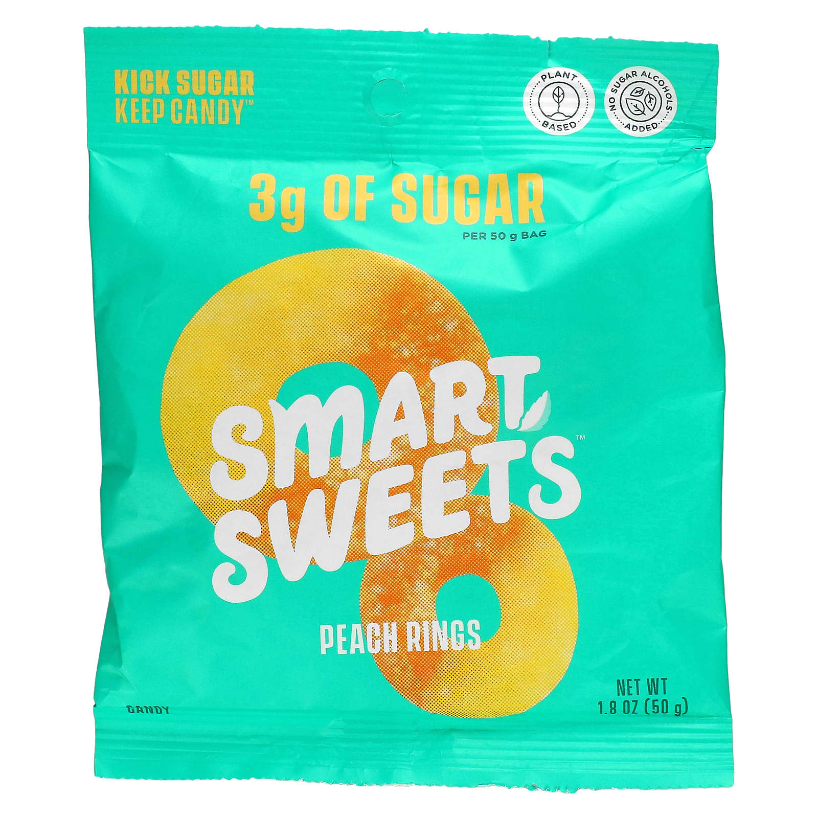 SmartSweets Peach Rings персик 50 г 18 унции 1490₽