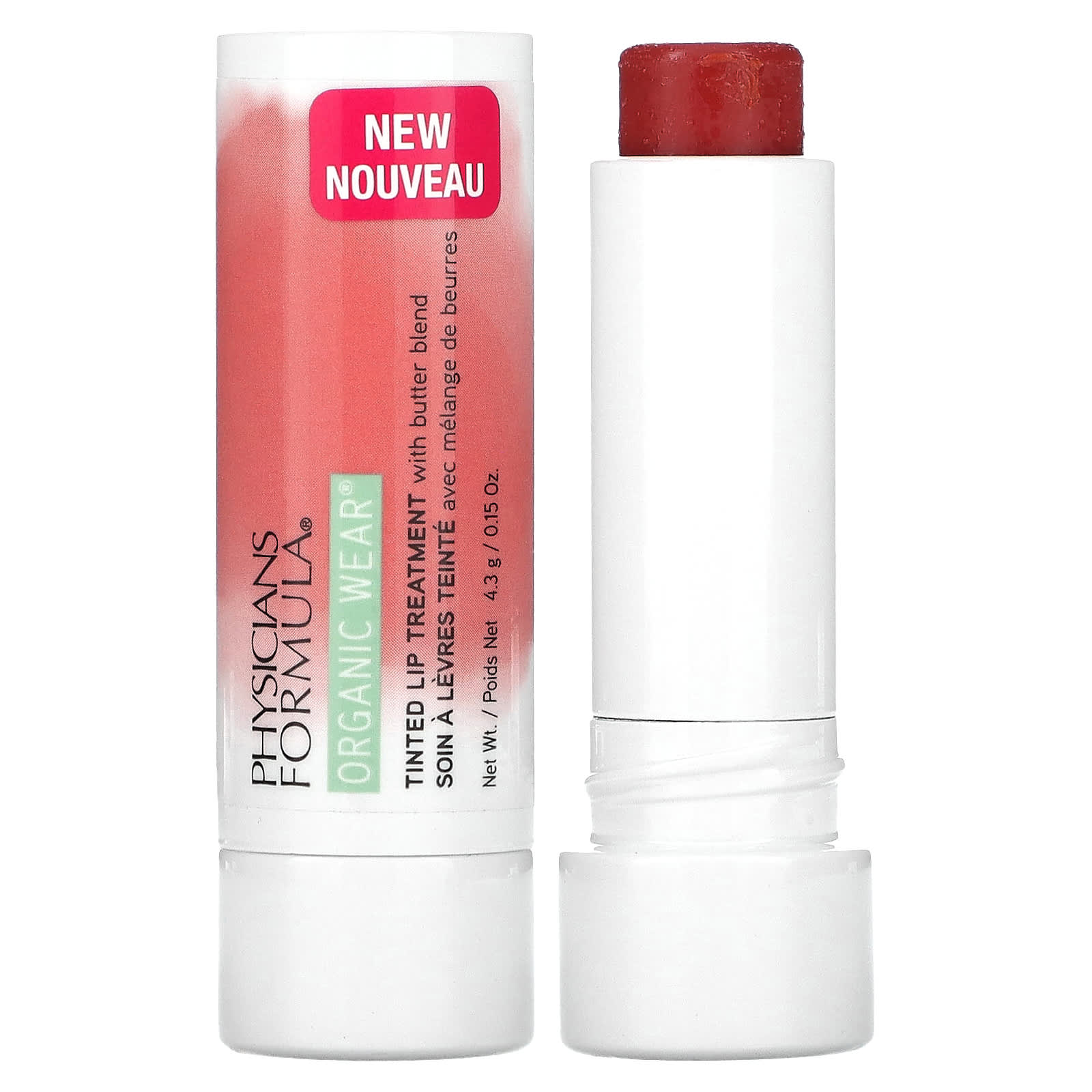 Physicians Formula Organic Wear Тонированное средство для губ Love Bite 015 унции 43 г 1990₽