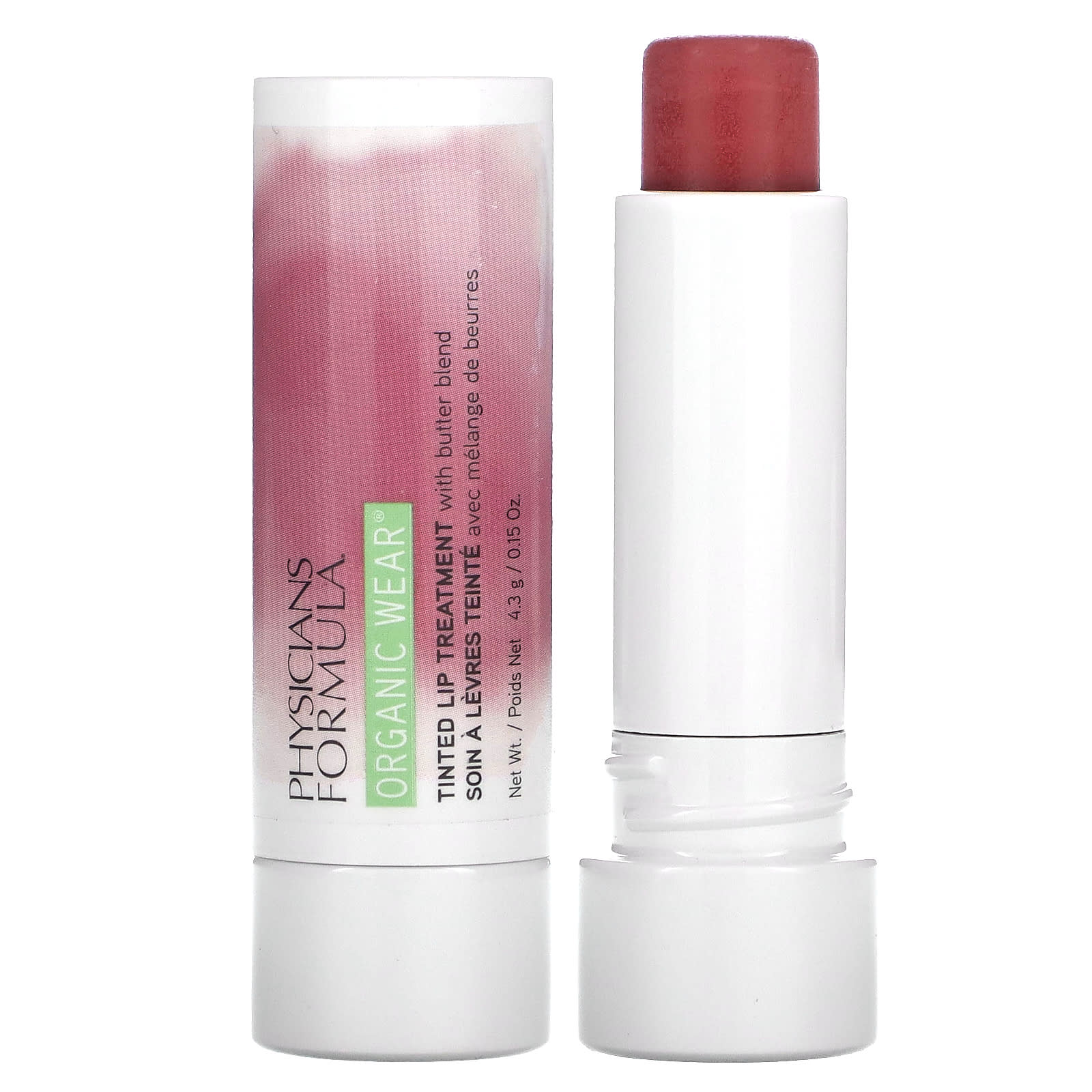 Physicians Formula Organic Wear оттеночный кондиционер для губ Berry Me 43 г 015 унции 1990₽
