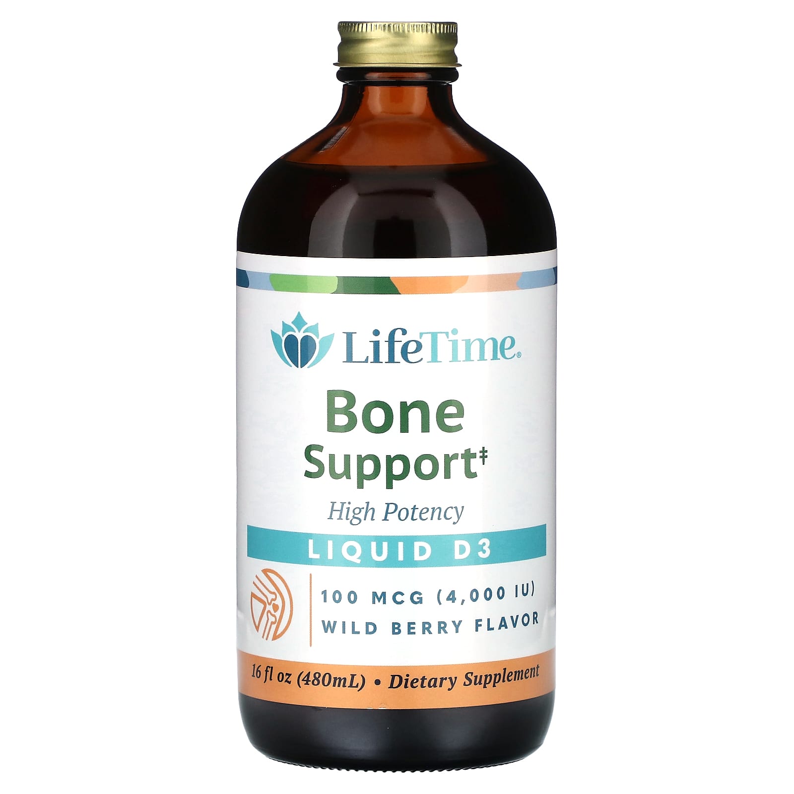 LifeTime Vitamins Liquid D3 высокая эффективность лесные ягоды 100 мкг 4000 МЕ 480 мл 16 жидк Унций 4090₽