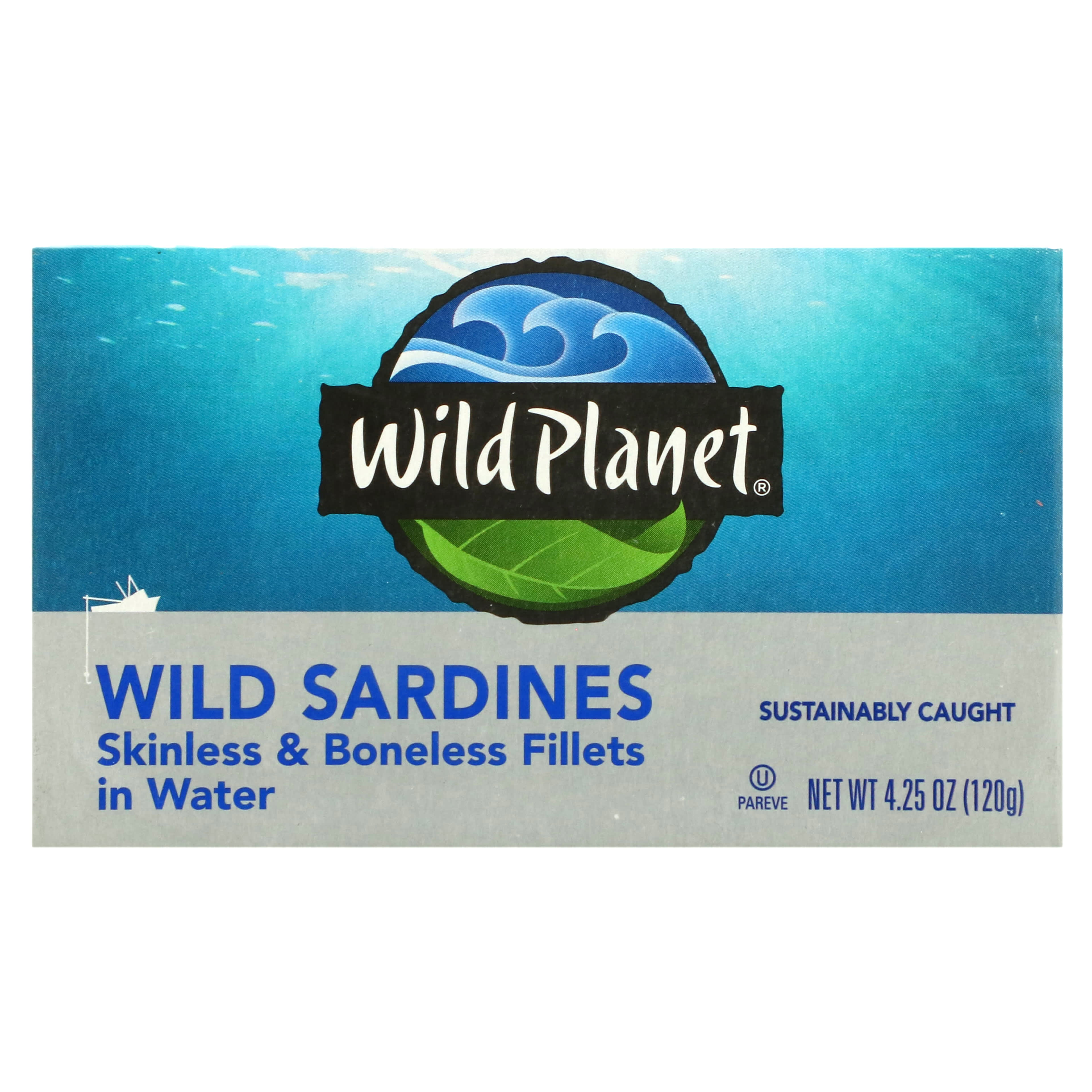 Wild Planet Дикие сардины филе без кожи и костей в воде 120 г 425 унции 1490₽