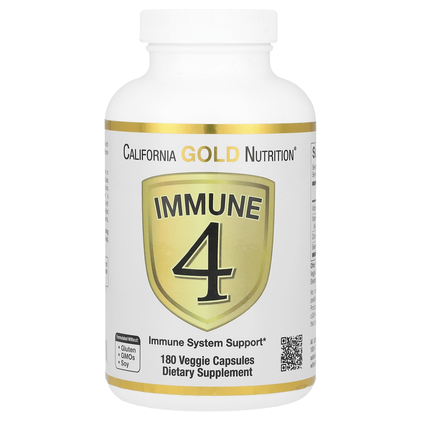 California Gold Nutrition Immune 4 средство для укрепления иммунитета 180 растительных капсул 2490₽