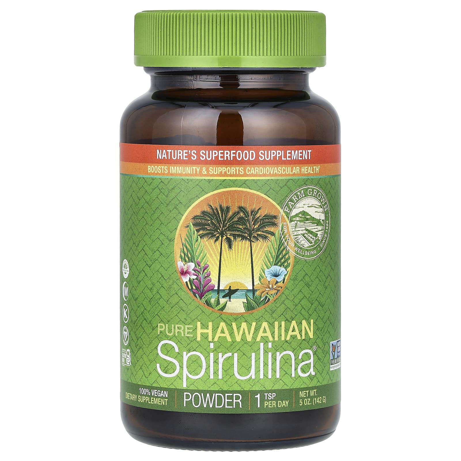 Nutrex Hawaii Pure Hawaiian Spirulina порошок 142 г 5 унций 3090₽