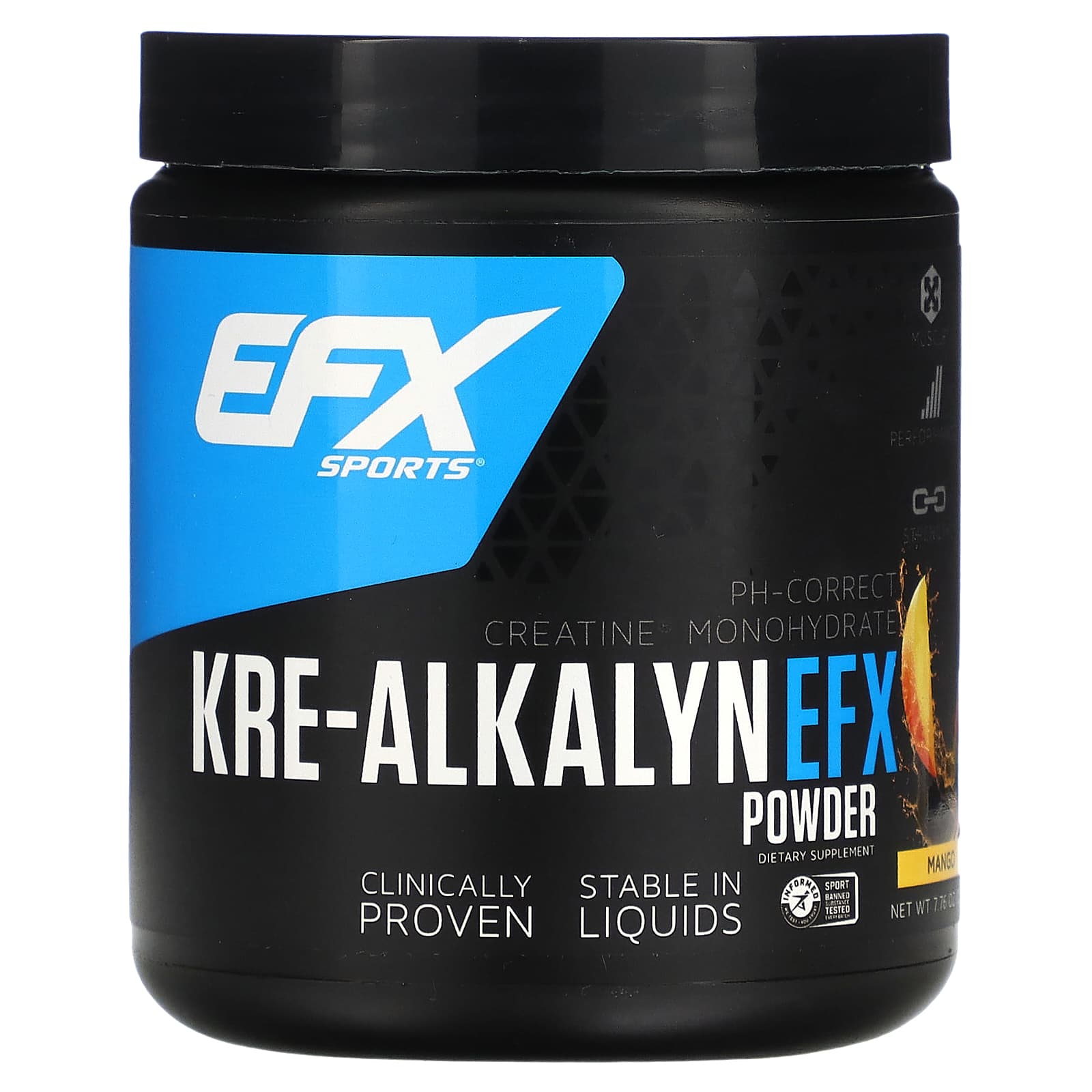 EFX Sports Kre-Alkalyn EFX в порошке манго 220 г 776 унции 7390₽