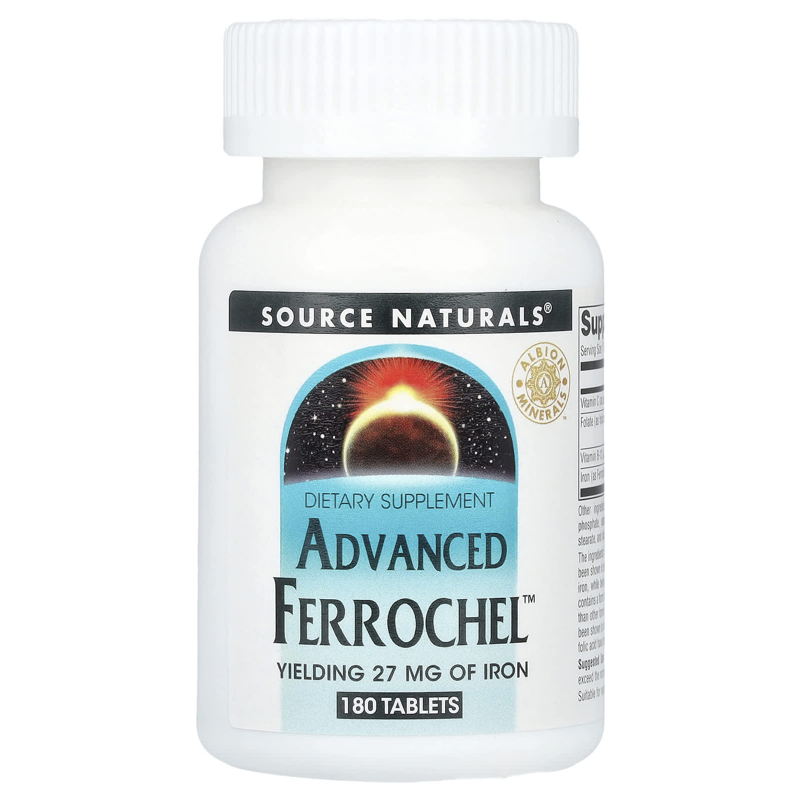 Source Naturals Advanced Ferrochel улучшенная формула 180 таблеток 2290₽
