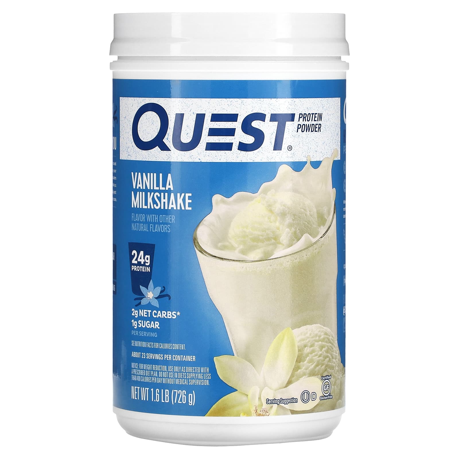 Quest Nutrition протеиновый порошок со вкусом ванили 726 г 16 фунта 5990₽