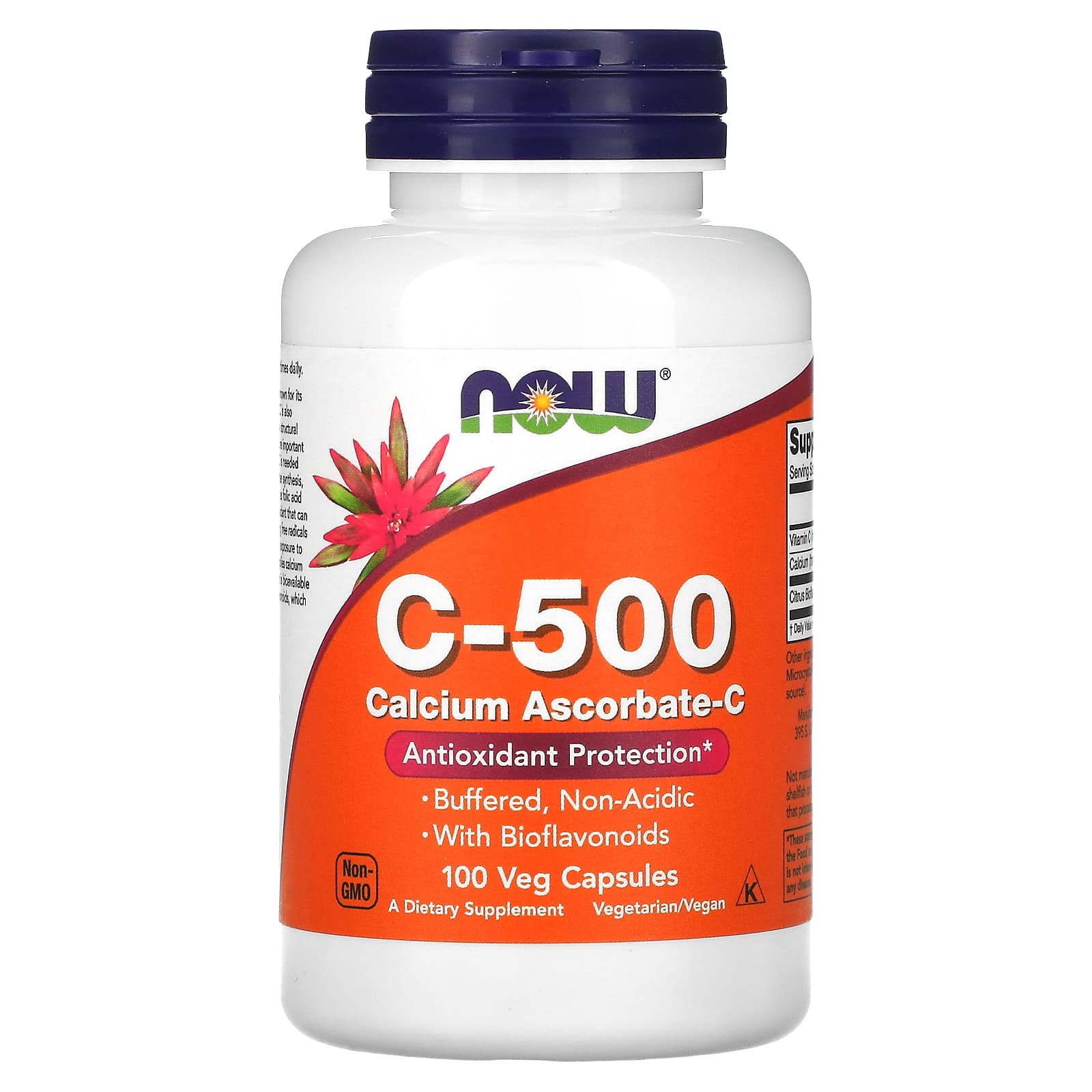 NOW Foods C-500 аскорбат кальция-C 100 капсул 1790₽
