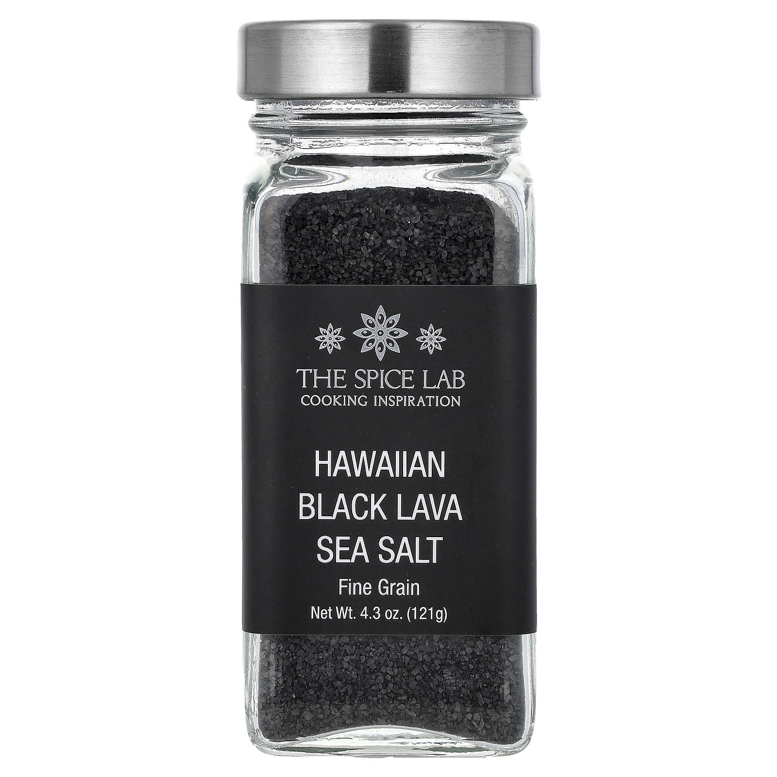 The Spice Lab, Гавайская морская соль из черной лавы, мелкое зерно, 121 г (4,3 унции)