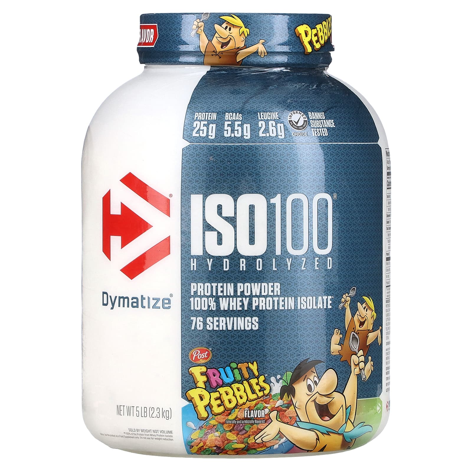 Dymatize ISO100 гидролизованный 100 изолят сывороточного протеина фруктовый вкус 23 кг 5 фунтов 20790₽