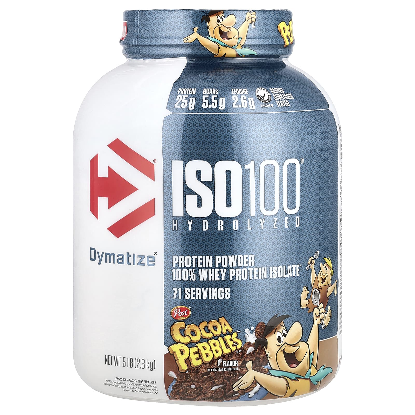 Dymatize ISO100 гидролизованный 100 изолят сывороточного протеина шоколадный вкус 23 кг 5 фунтов 20790₽