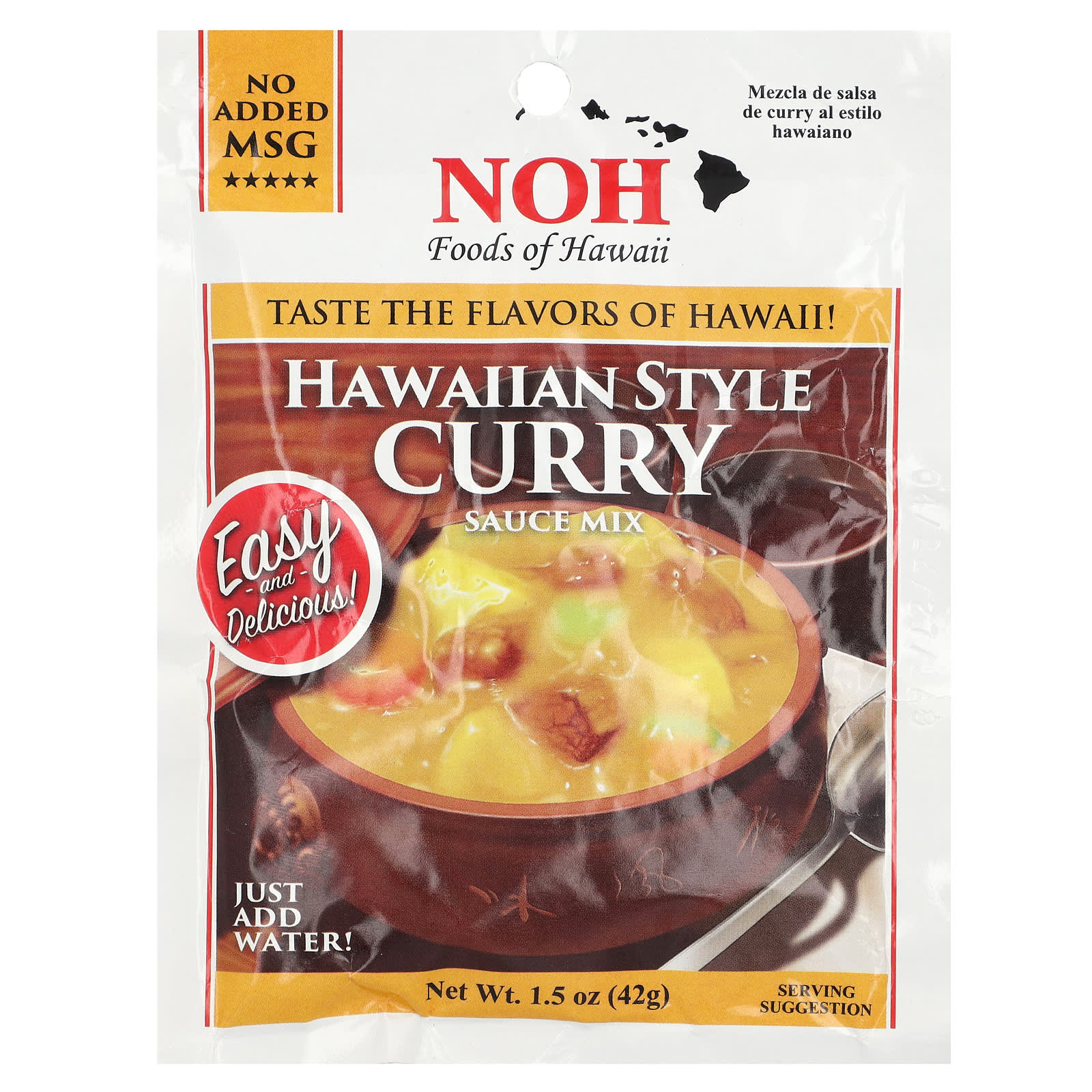 NOH Foods of Hawaii Смесь для соуса карри по-гавайски 42 г 15 унции 1390₽