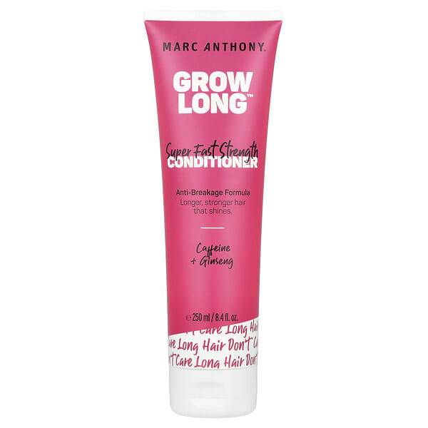 Marc Anthony, Grow Long ™, сверхбыстродействующий кондиционер, кофеин и женьшень, 250 мл (8,4 жидк. Унции)