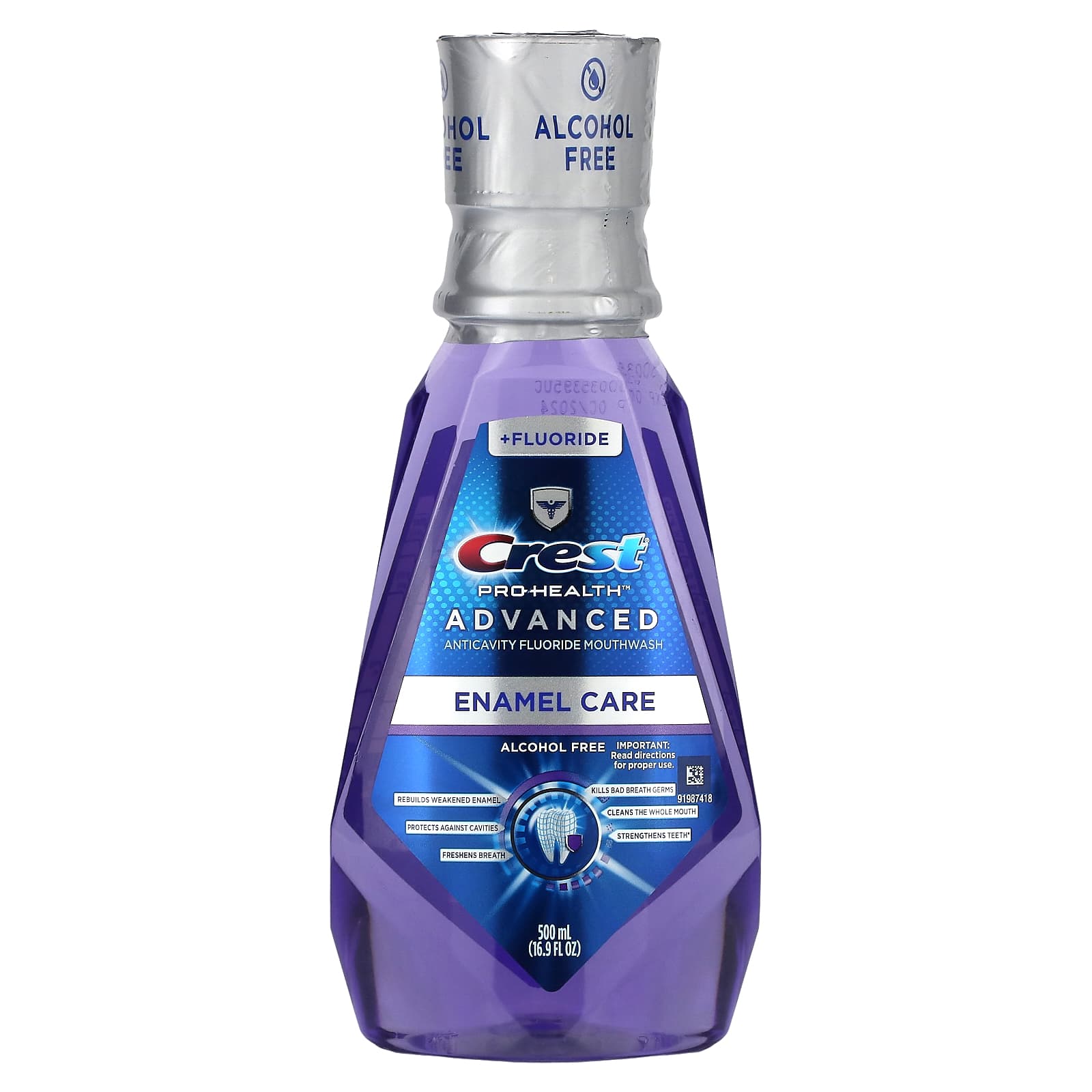 Crest Pro Health Advanced жидкость для полоскания рта с эмалью с фтором без спирта 500 мл 169 жидк Унции 1790₽