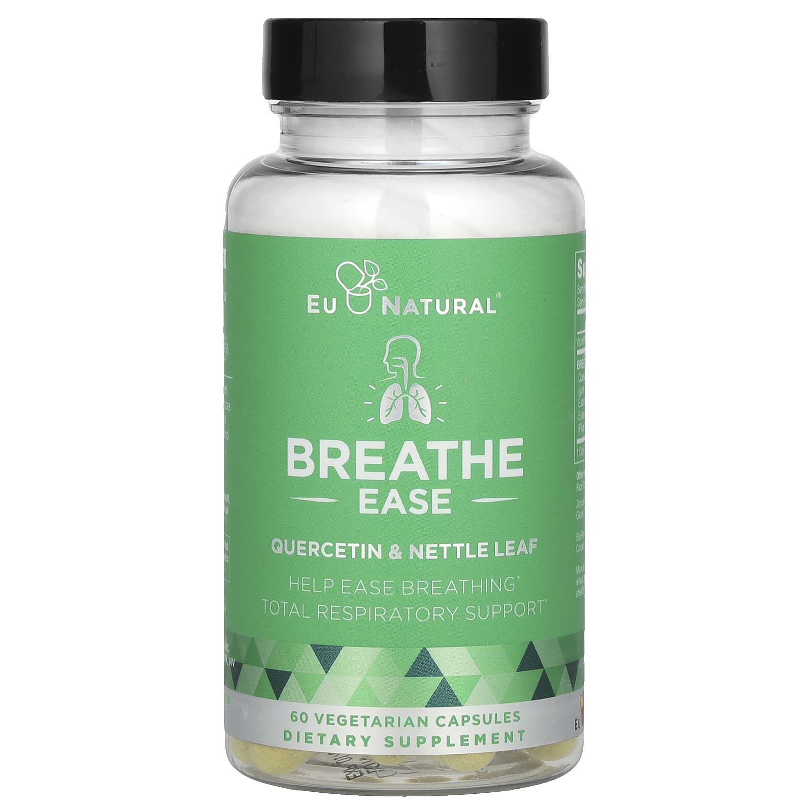 Eu Natural Breathe Ease кверцетин и листья крапивы 60 вегетарианских капсул 5690₽
