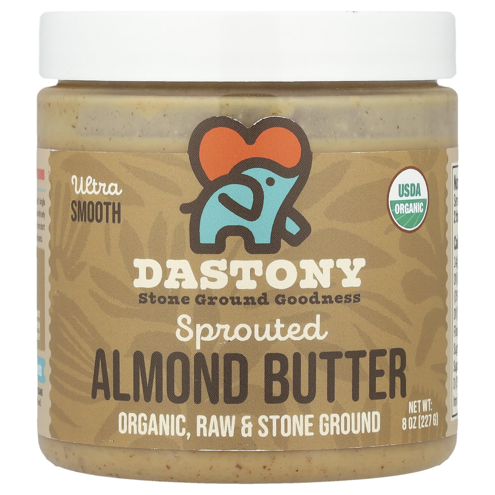 Dastony, Органическое масло из ростков миндаля, ультра гладкое, 227 г (8 унций)