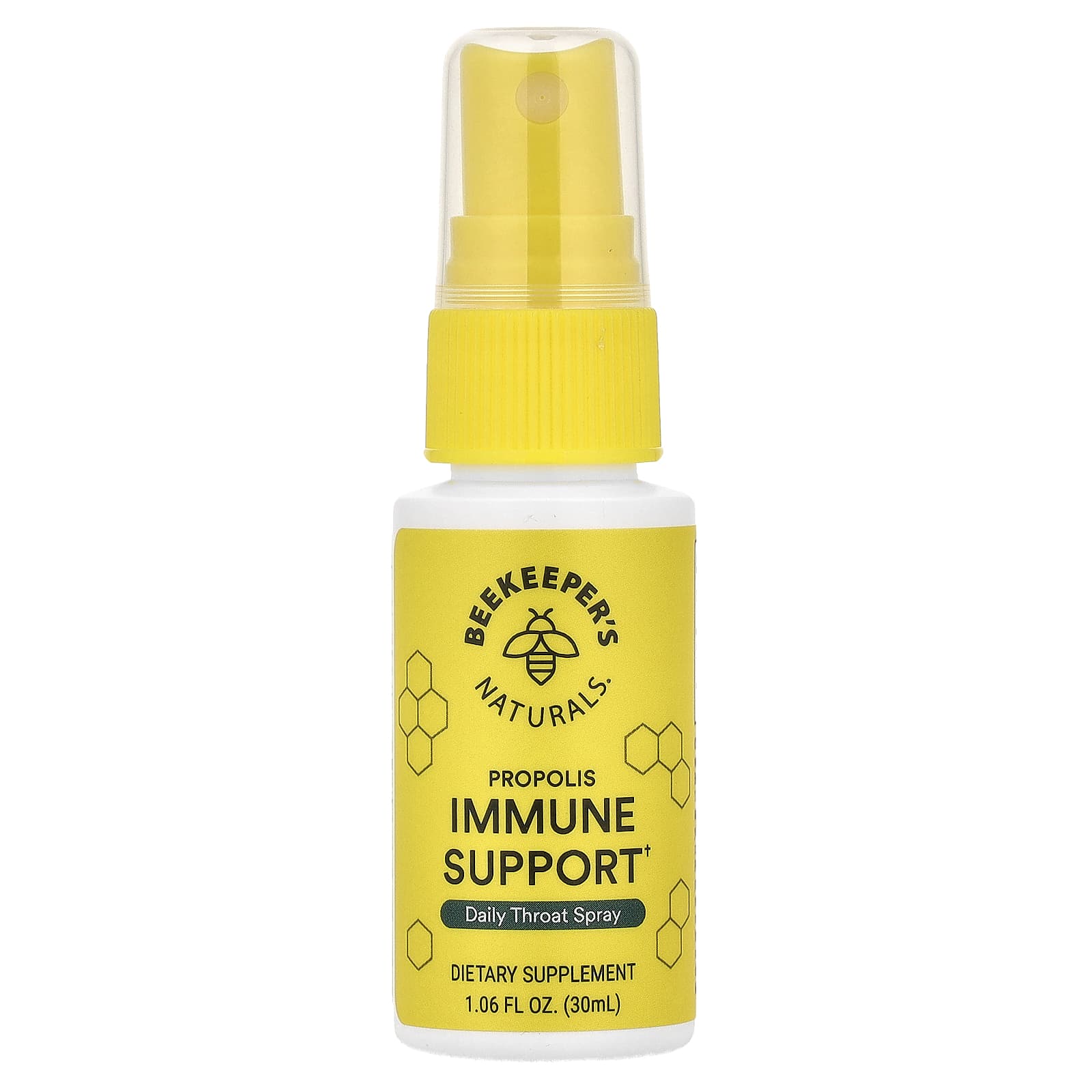 Beekeeper's Naturals, B. Immune, спрей для горла с прополисом, 30 мл (1,06 жидк. унции)