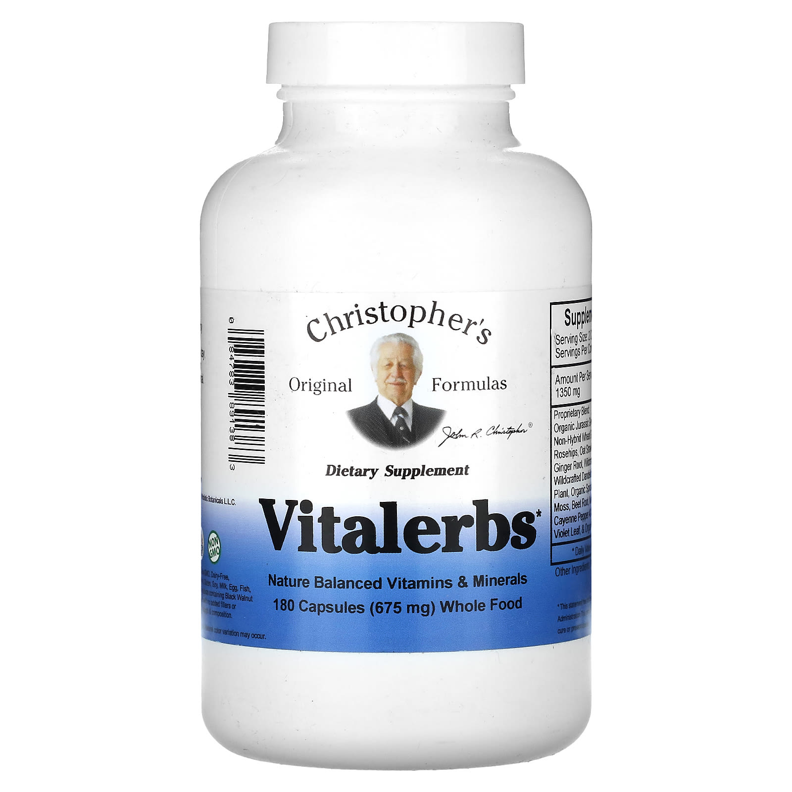 Christophers Original Formulas Vitalerbs 675 мг 180 капсул 4290₽