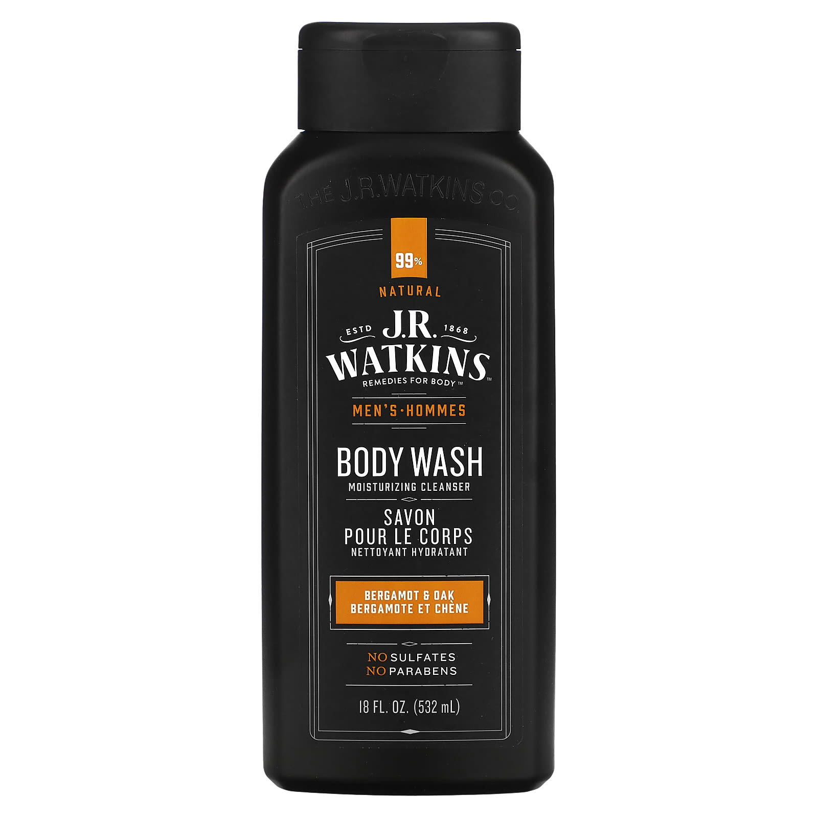 J R Watkins Гель для душа для мужчин бергамот и дуб 532 мл 18 жидк Унций 1990₽