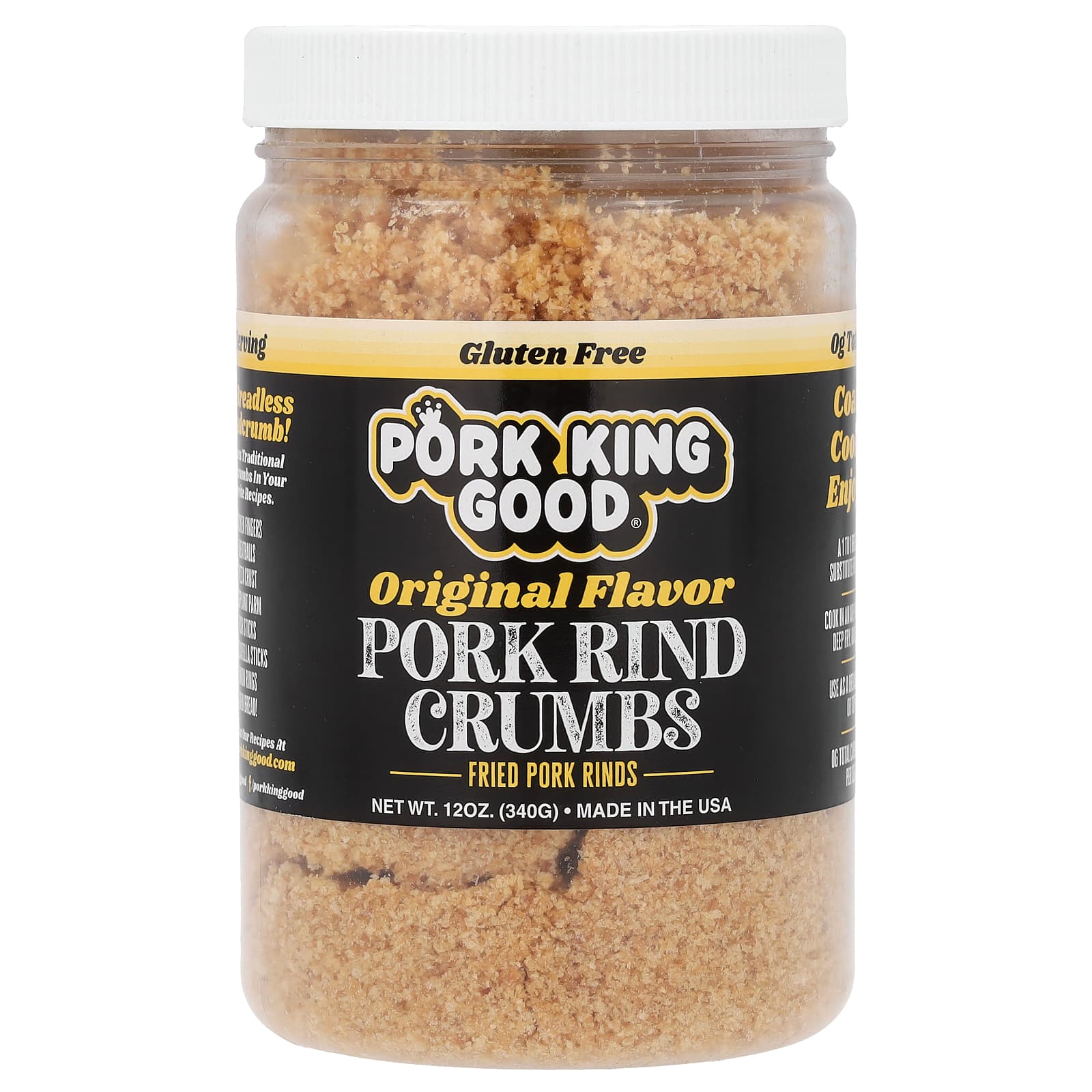Pork King Good Крошки из свиной шкурки оригинальные 340 г 12 унций 2090₽