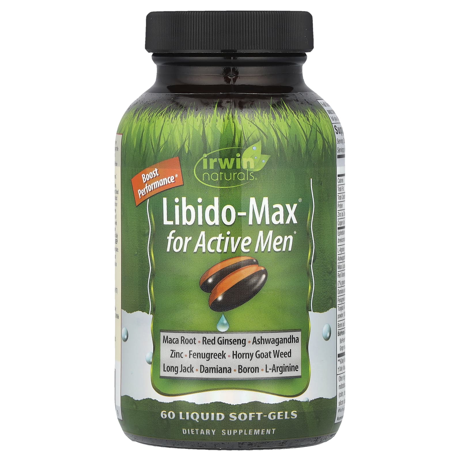 Irwin Naturals Libido-Max для активных мужчин 60 капсул с жидкостью 4190₽