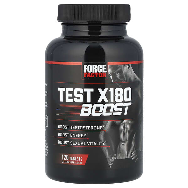 Force Factor, Test X180 Boost, бустер тестостерона для мужчин, 120 таблеток