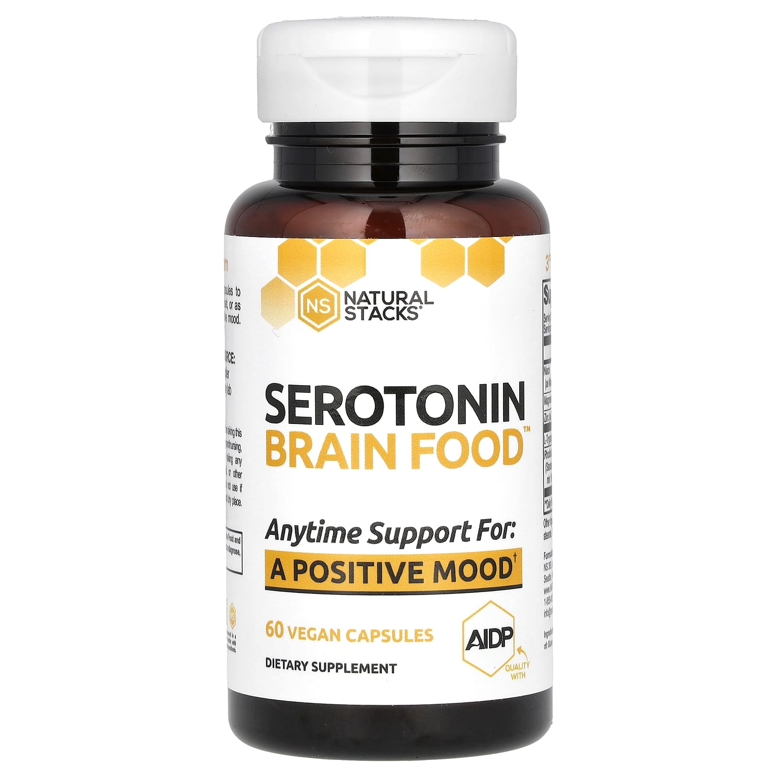 Natural Stacks Serotonin Brain Food добавка с серотонином для здоровья мозга 60 веганских капсул 7590₽