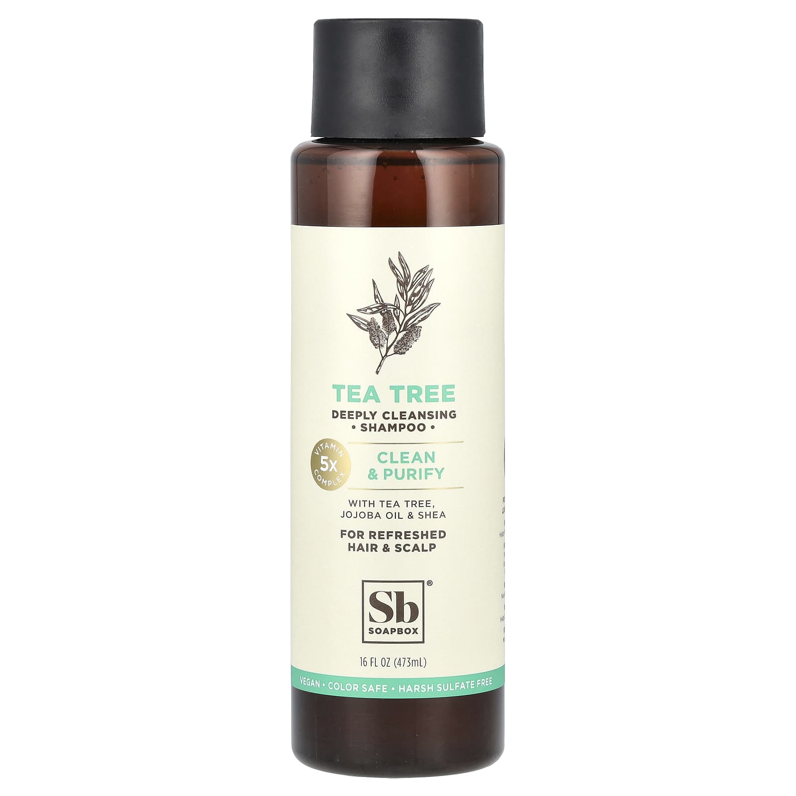 Soapbox, Шампунь с чайным деревом, очищение и очищение, 473 мл (16 жидк. Унций)