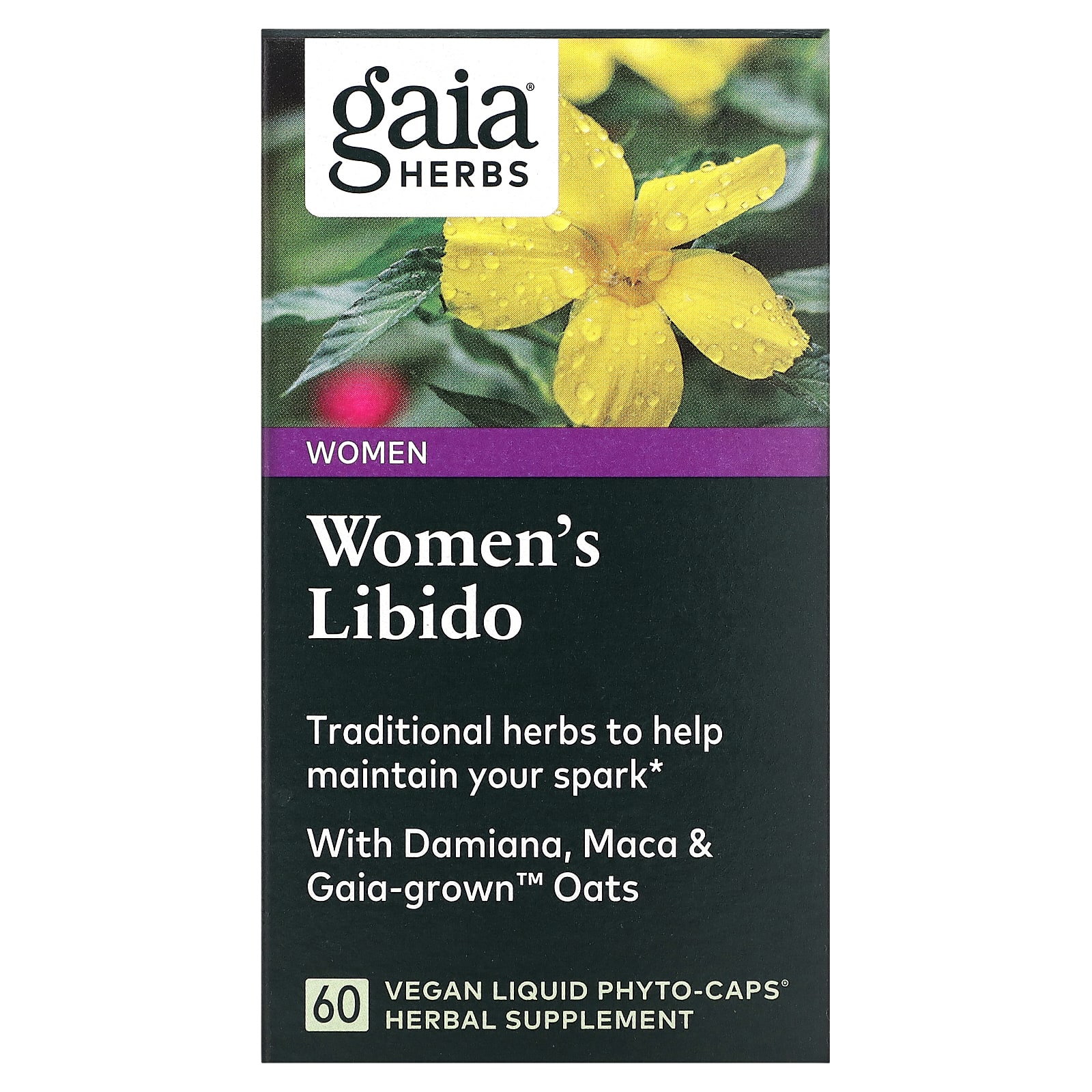Gaia Herbs Womens Libido 60 веганских фито-капсул с жидкостью 5990₽