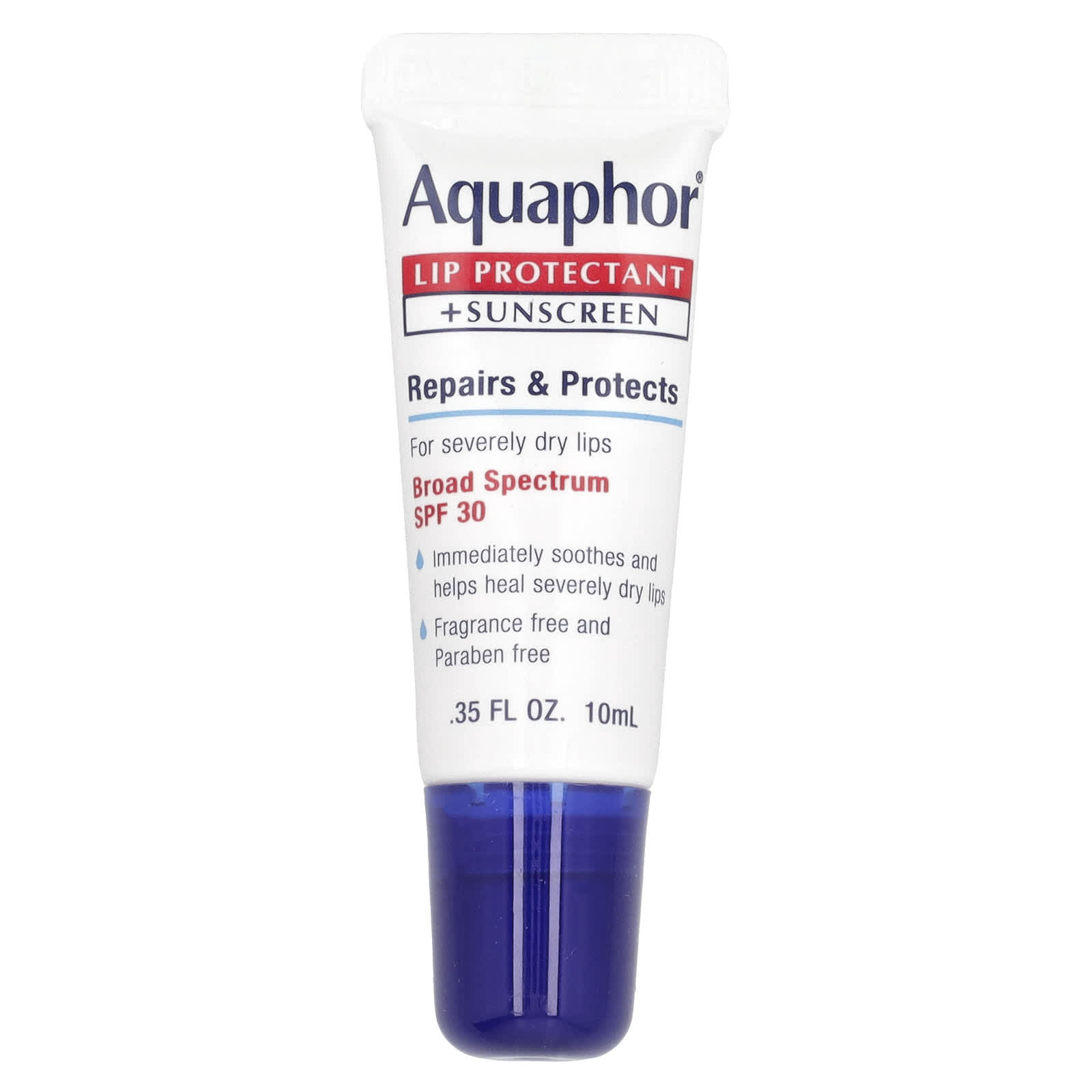 Aquaphor, Средство для защиты губ и солнцезащитное средство, SPF 30, 10 мл (0,35 жидк. Унции)