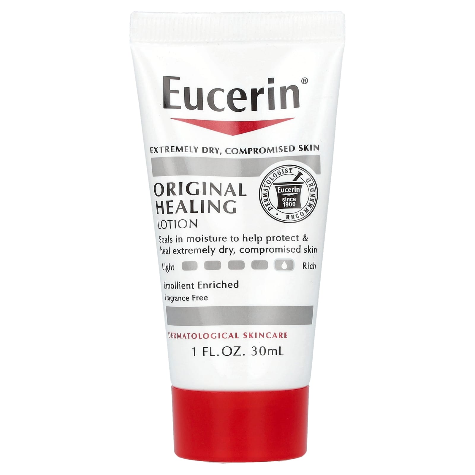 Eucerin Original Healing Lotion без отдушек 30 мл 1 жидк Унция 1390₽