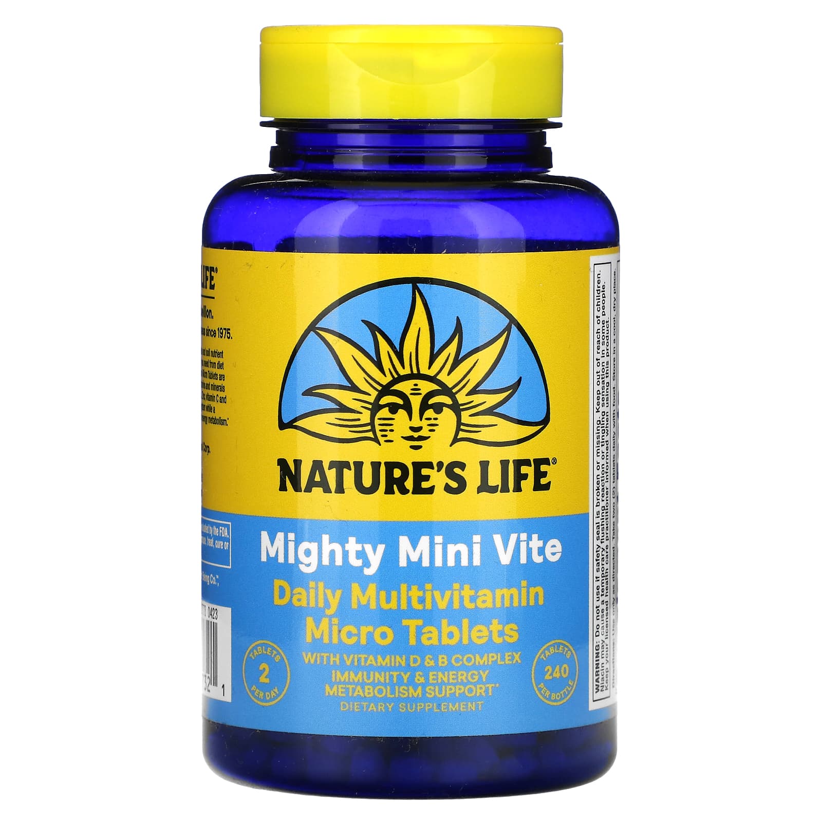 Natures Life Mighty Мини Vite мультивитамины для ежедневного приема 240 микротаблеток 3690₽