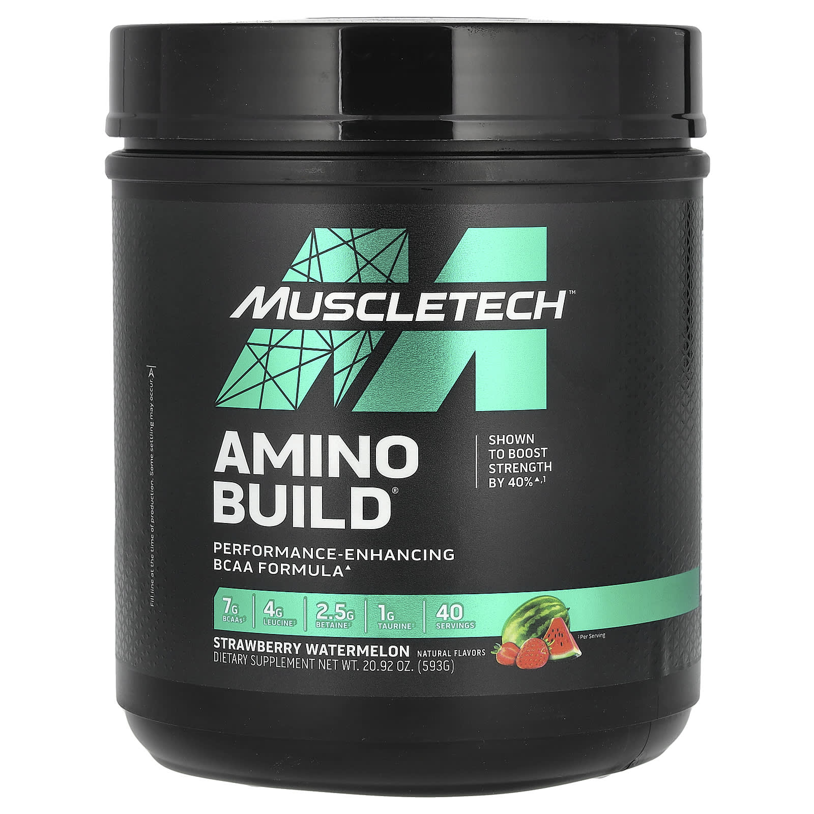 MuscleTech Amino Build аминокислоты клубника и арбуз 593 г 2092 унции 4790₽