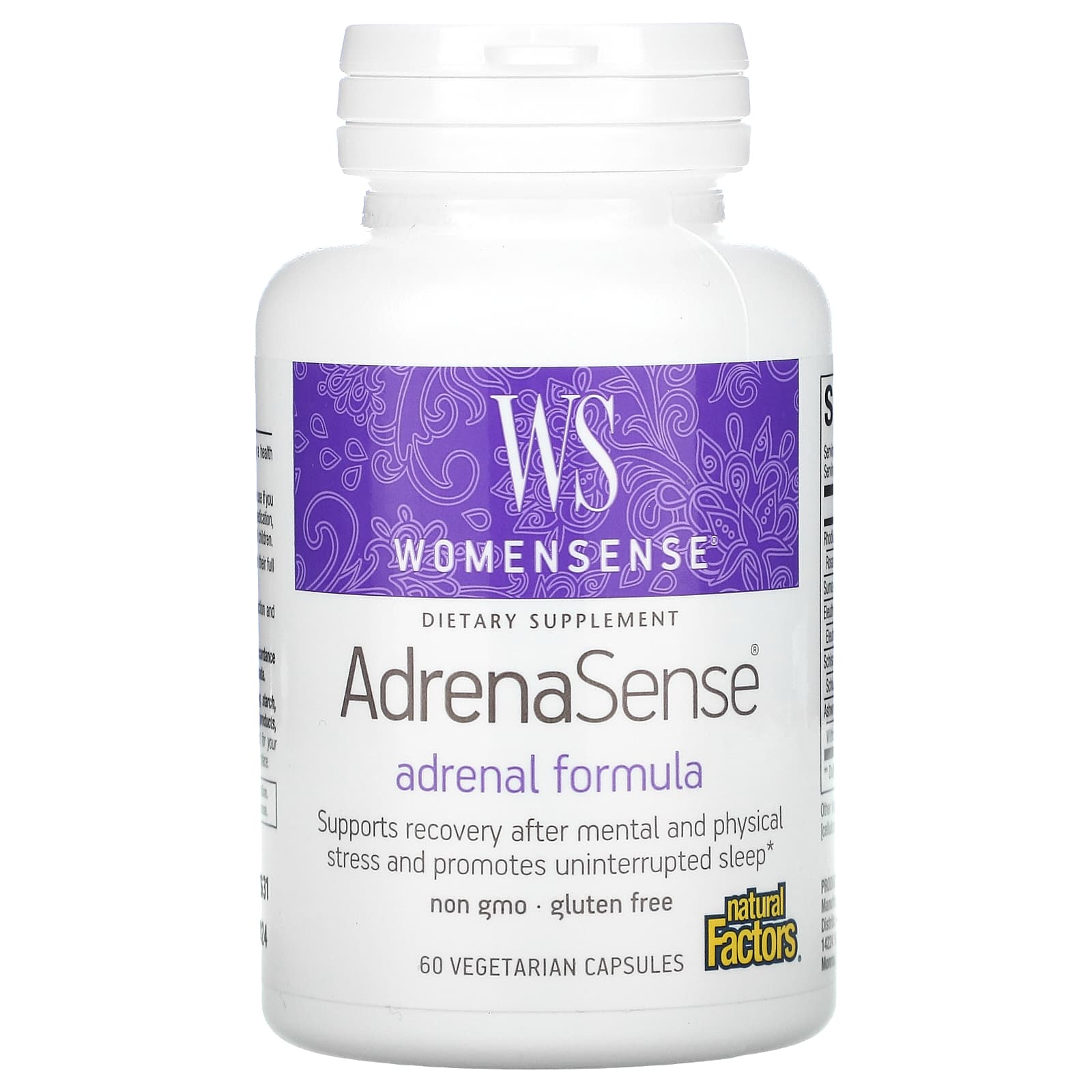 Natural Factors Womensense AdrenaSense 60 Vegetarian Capsules 2790₽