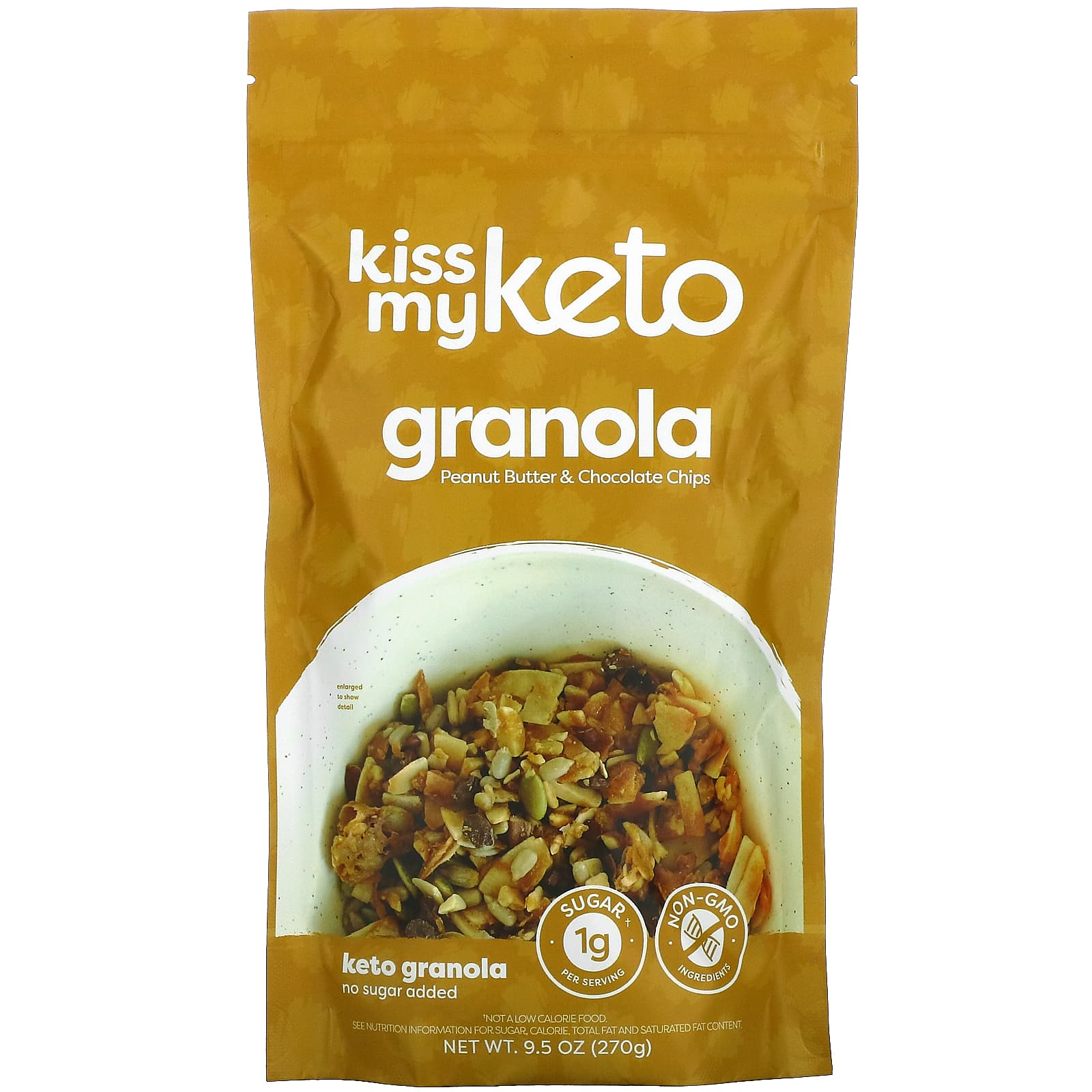 Kiss My Keto Keto Granola арахисовая паста и шоколадная крошка 270 г 95 унции 2490₽