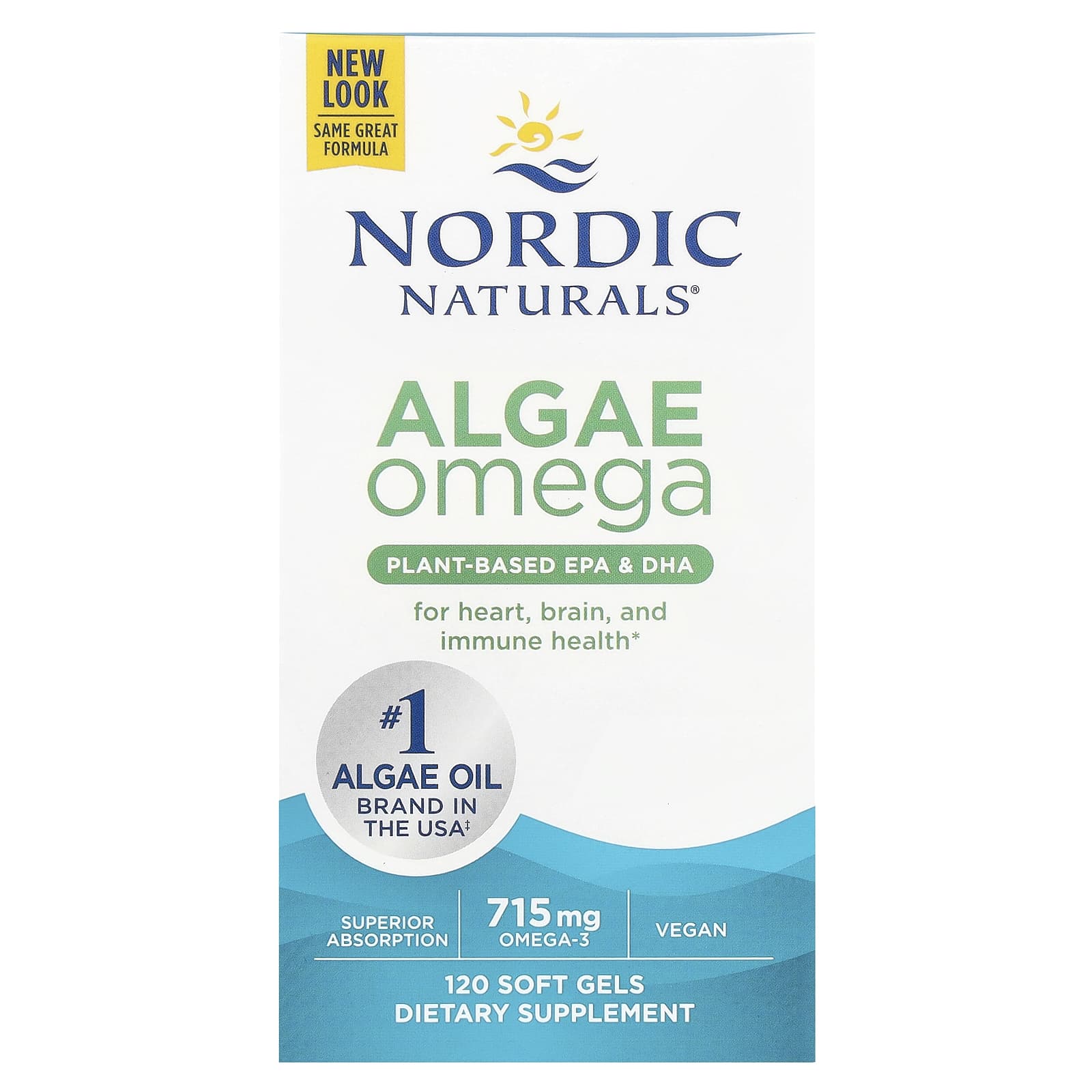 Nordic Naturals Algae Omega 120 мягких таблеток 8590₽