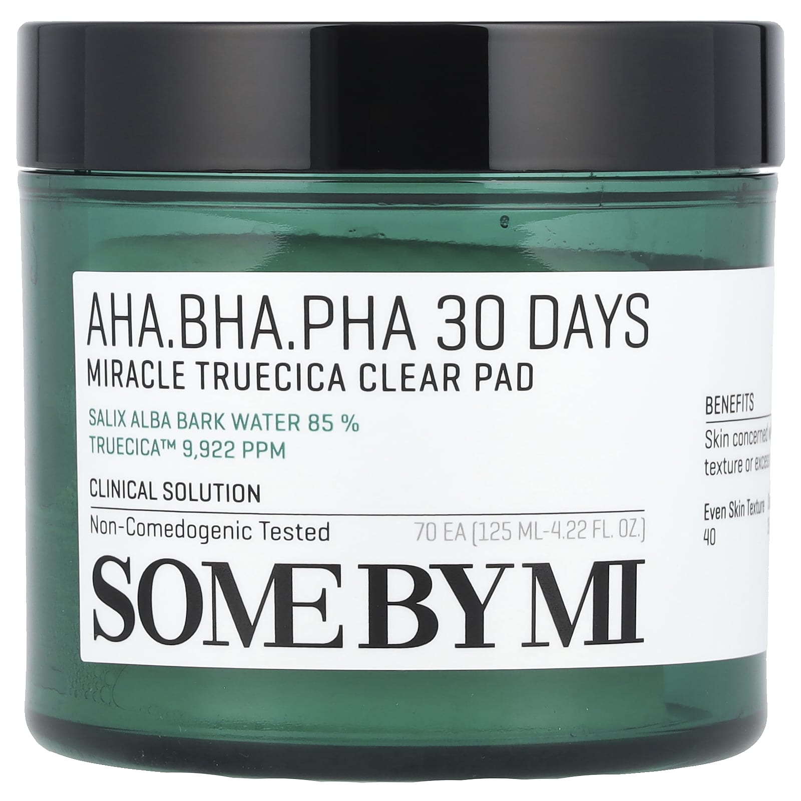 SOME BY MI AHA BHA PHA 30 Days Miracle Truecica Clear Pad 70 тампонов 125 мл 422 жидк Унции 2890₽