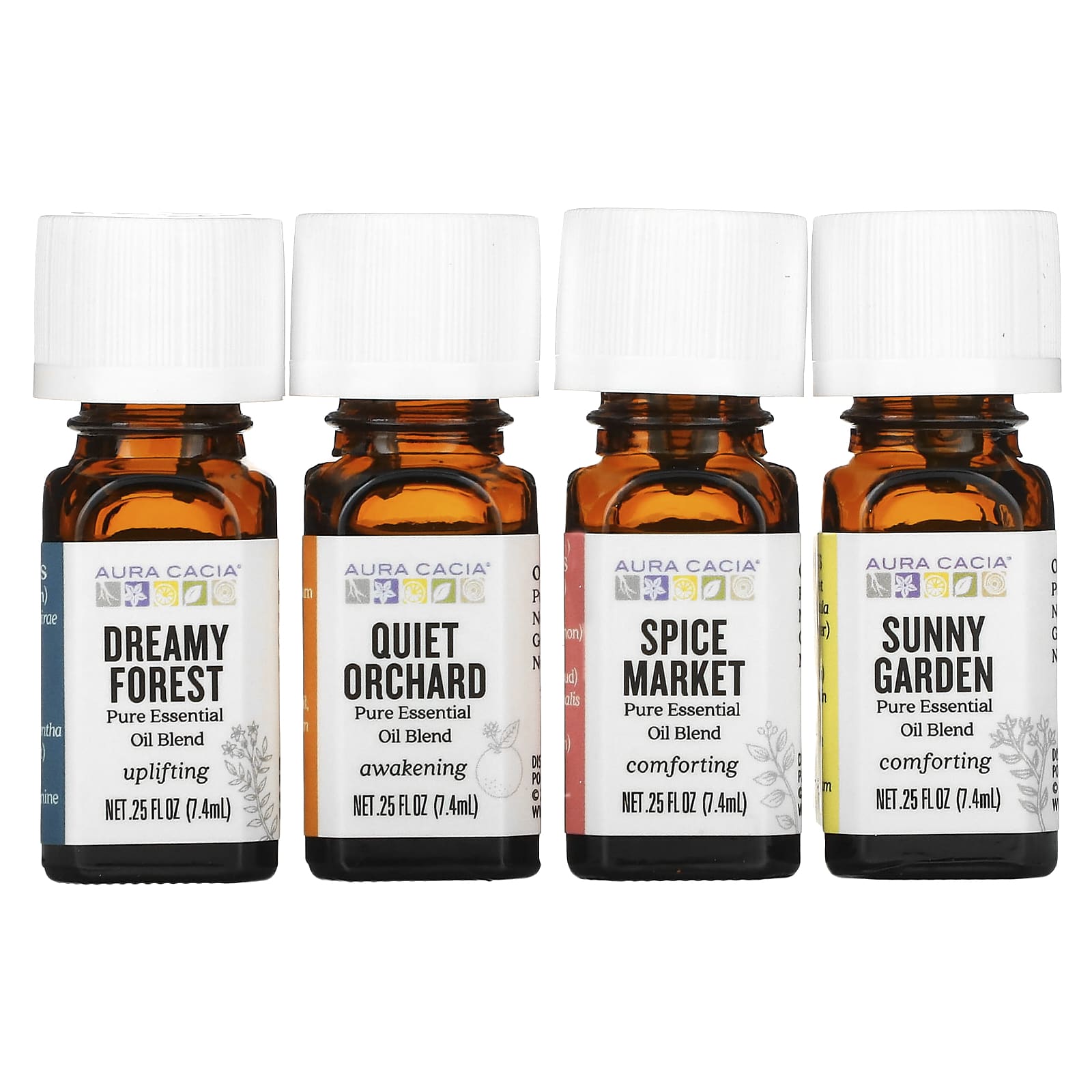 Aura Cacia Journey To Diffusion Kit эфирные масла 4 флакона по 74 мл 025 жидк Унции 2590₽